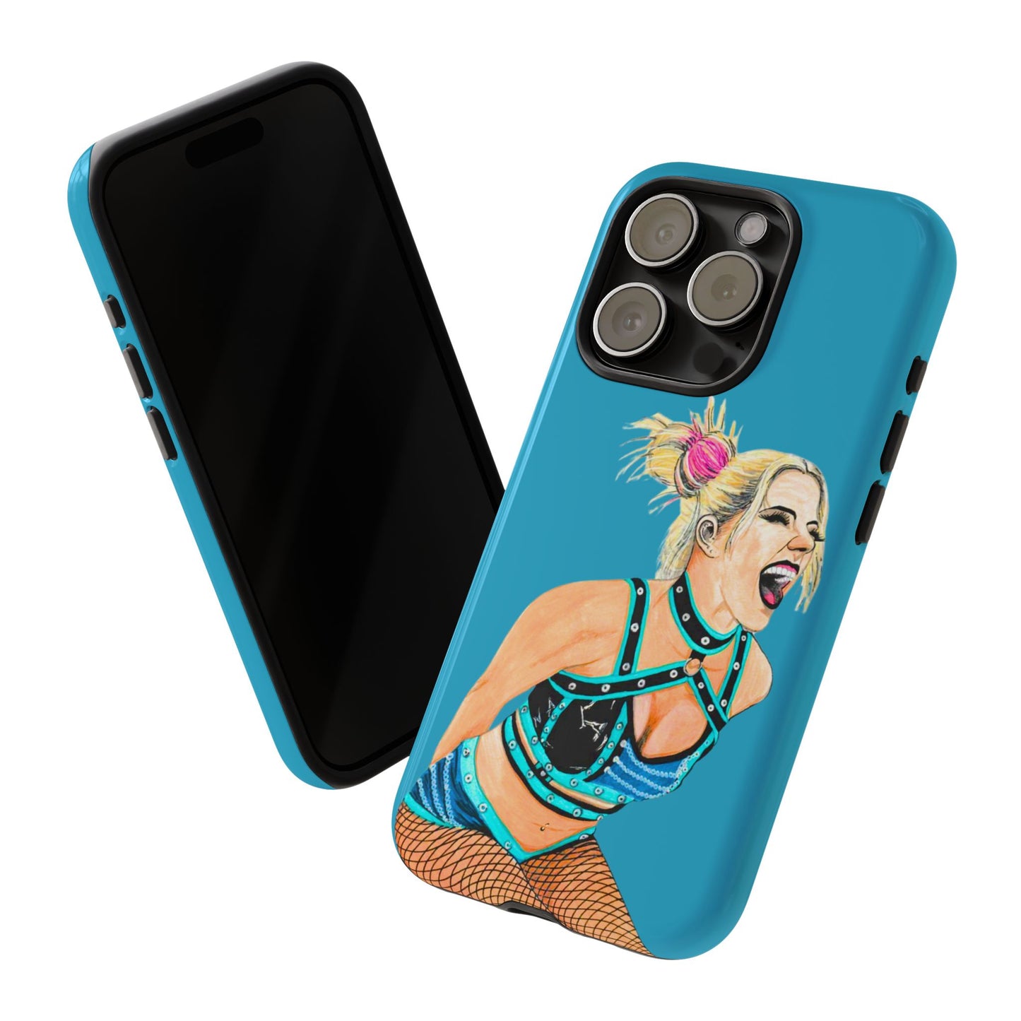 Wrestling Fanart Handyhülle – Female Power Design | Künstlerischer Schutz für dein Smartphone