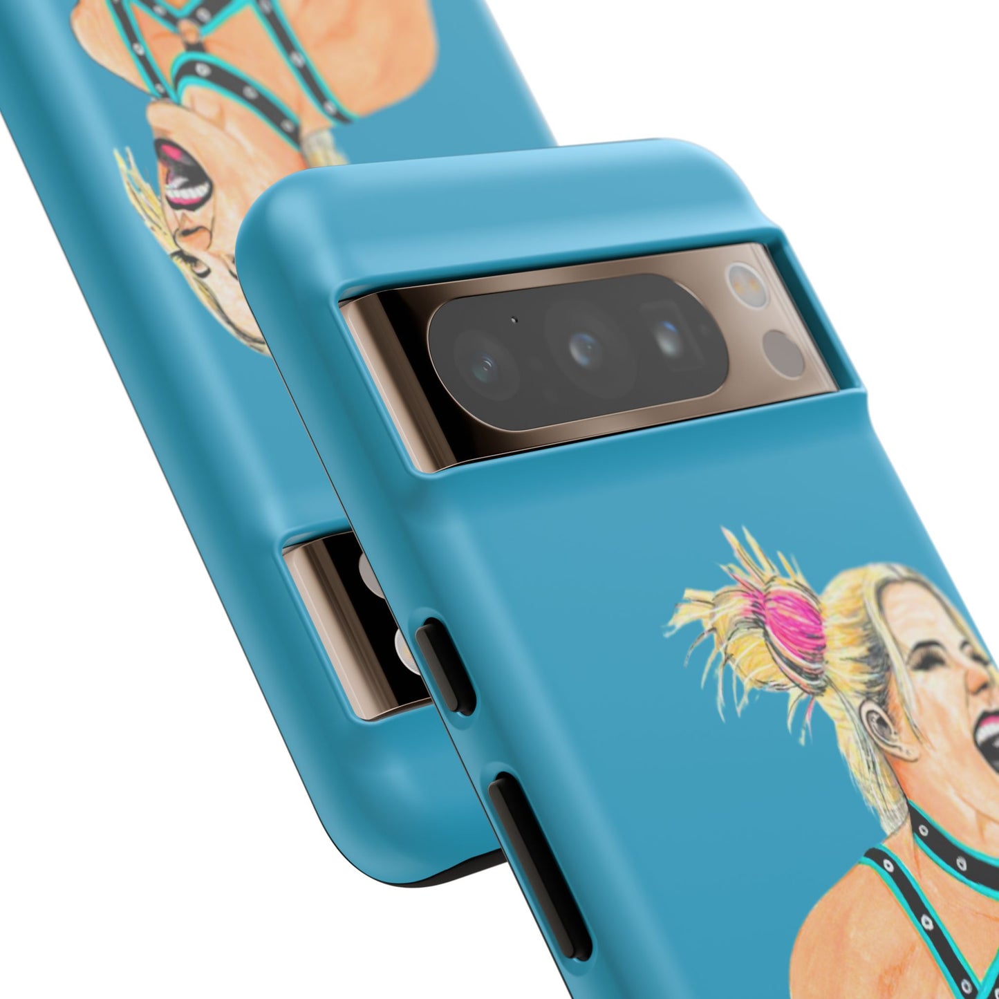 Wrestling Fanart Handyhülle – Female Power Design | Künstlerischer Schutz für dein Smartphone