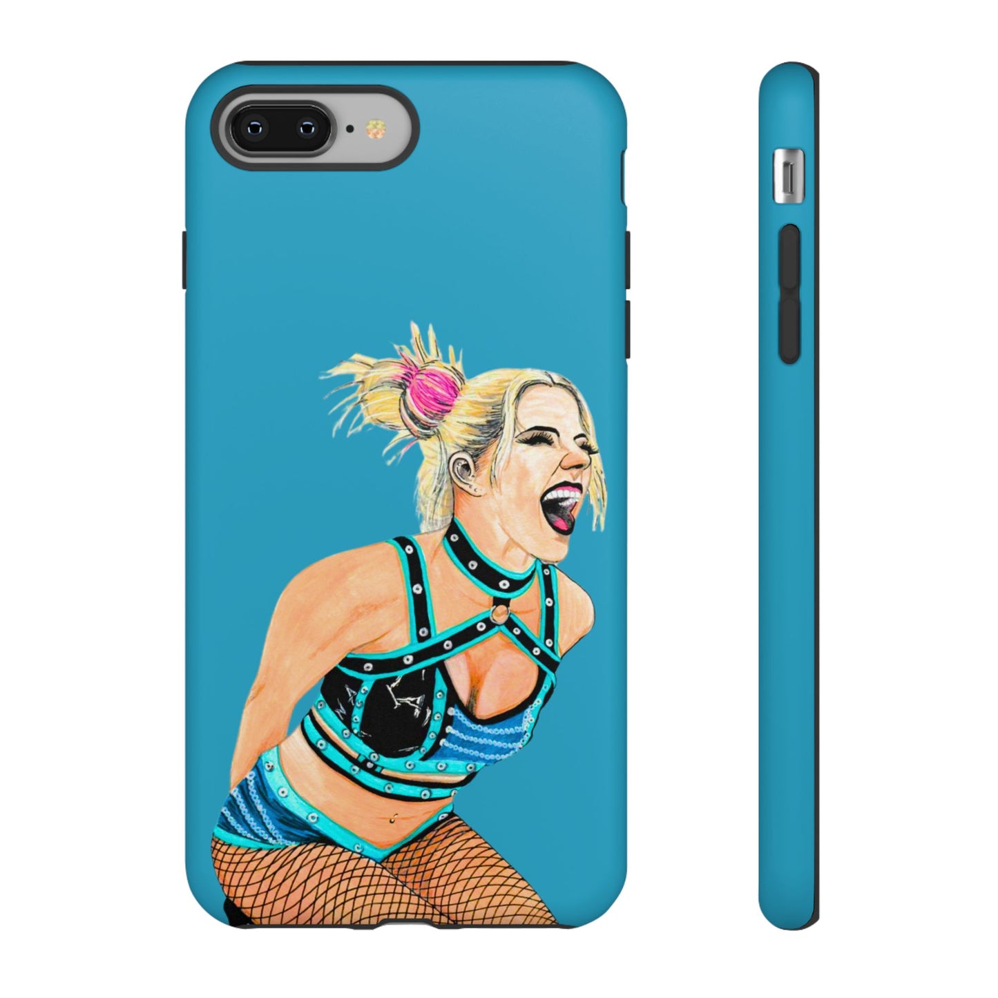 Wrestling Fanart Handyhülle – Female Power Design | Künstlerischer Schutz für dein Smartphone