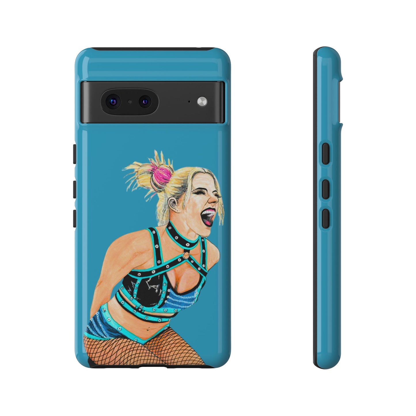 Wrestling Fanart Handyhülle – Female Power Design | Künstlerischer Schutz für dein Smartphone
