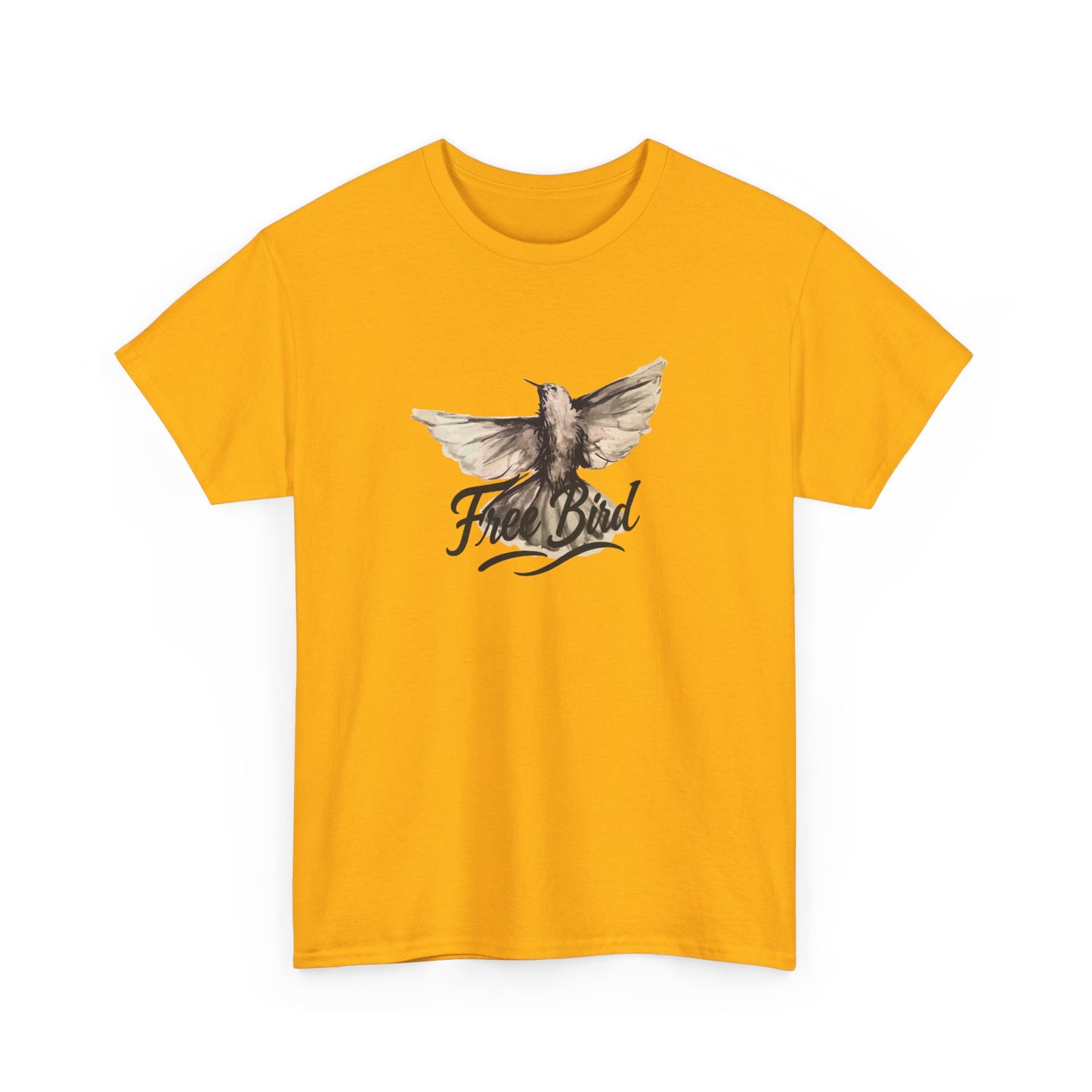 Unisex T-Shirt „Free Bird Sparrow“ – Künstlerisches Vogelmotiv in Wasserfarben