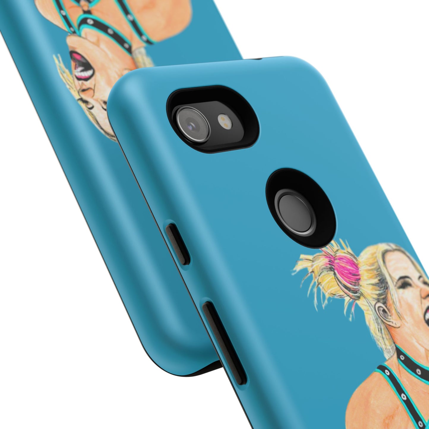 Wrestling Fanart Handyhülle – Female Power Design | Künstlerischer Schutz für dein Smartphone