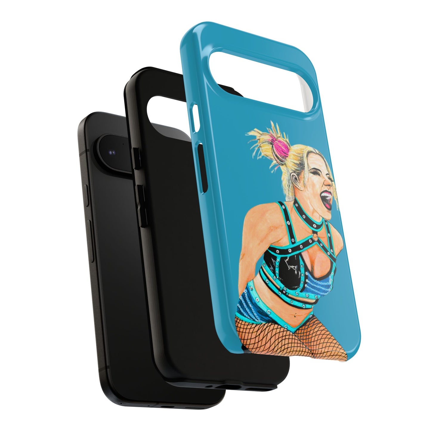 Wrestling Fanart Handyhülle – Female Power Design | Künstlerischer Schutz für dein Smartphone