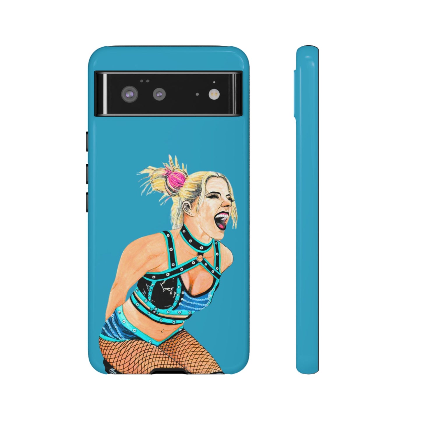 Wrestling Fanart Handyhülle – Female Power Design | Künstlerischer Schutz für dein Smartphone