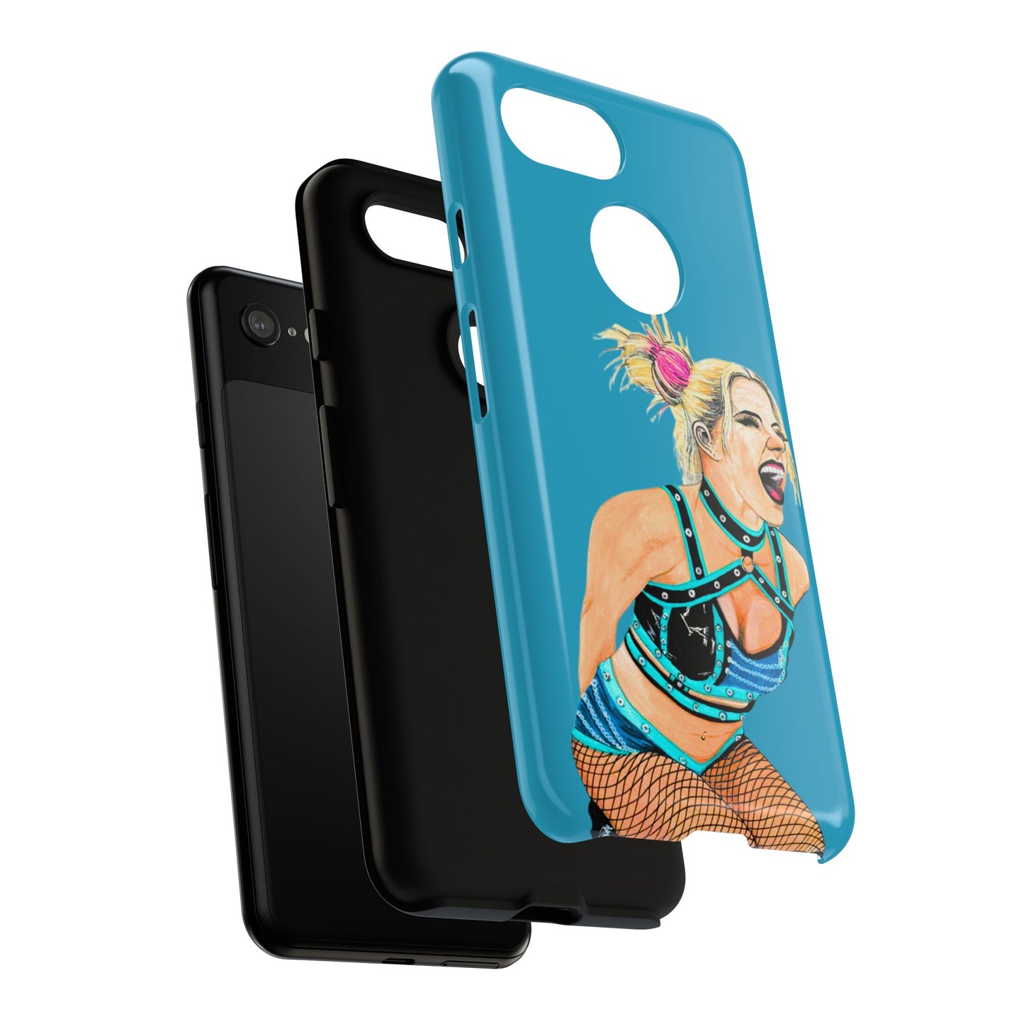 Wrestling Fanart Handyhülle – Female Power Design | Künstlerischer Schutz für dein Smartphone