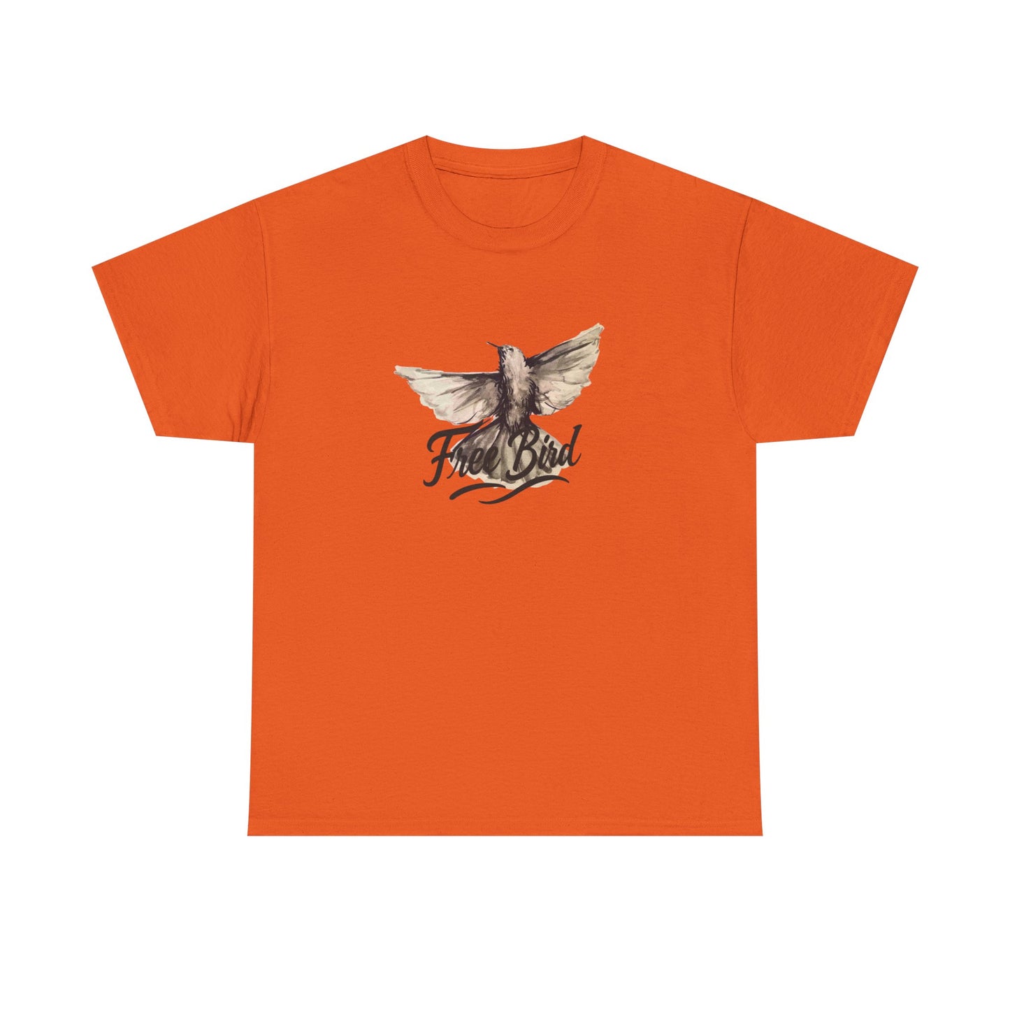 Unisex T-Shirt „Free Bird Sparrow“ – Künstlerisches Vogelmotiv in Wasserfarben
