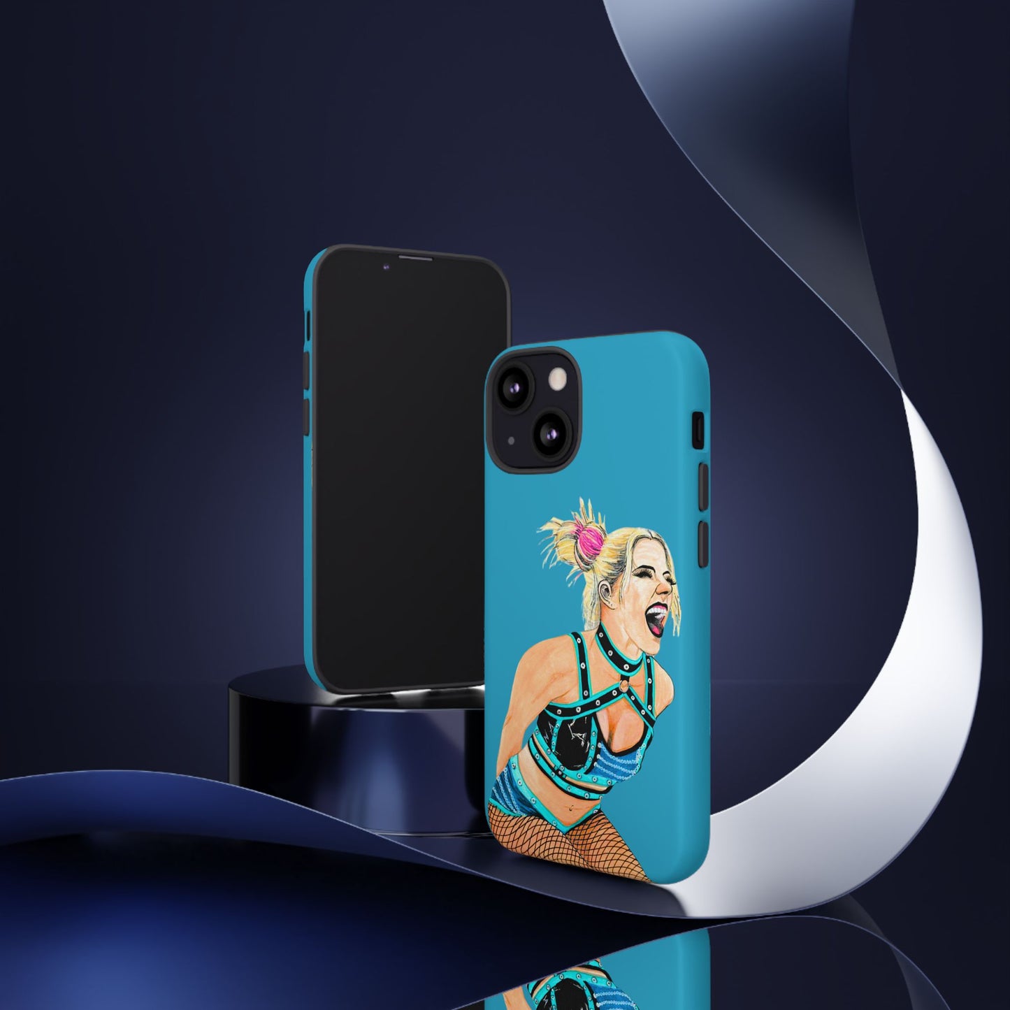 Wrestling Fanart Handyhülle – Female Power Design | Künstlerischer Schutz für dein Smartphone