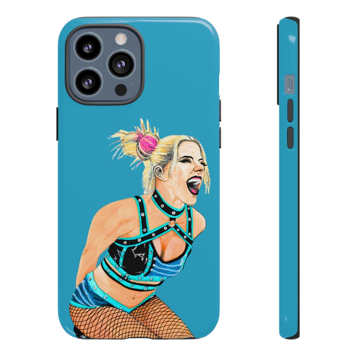Wrestling Fanart Handyhülle – Female Power Design | Künstlerischer Schutz für dein Smartphone
