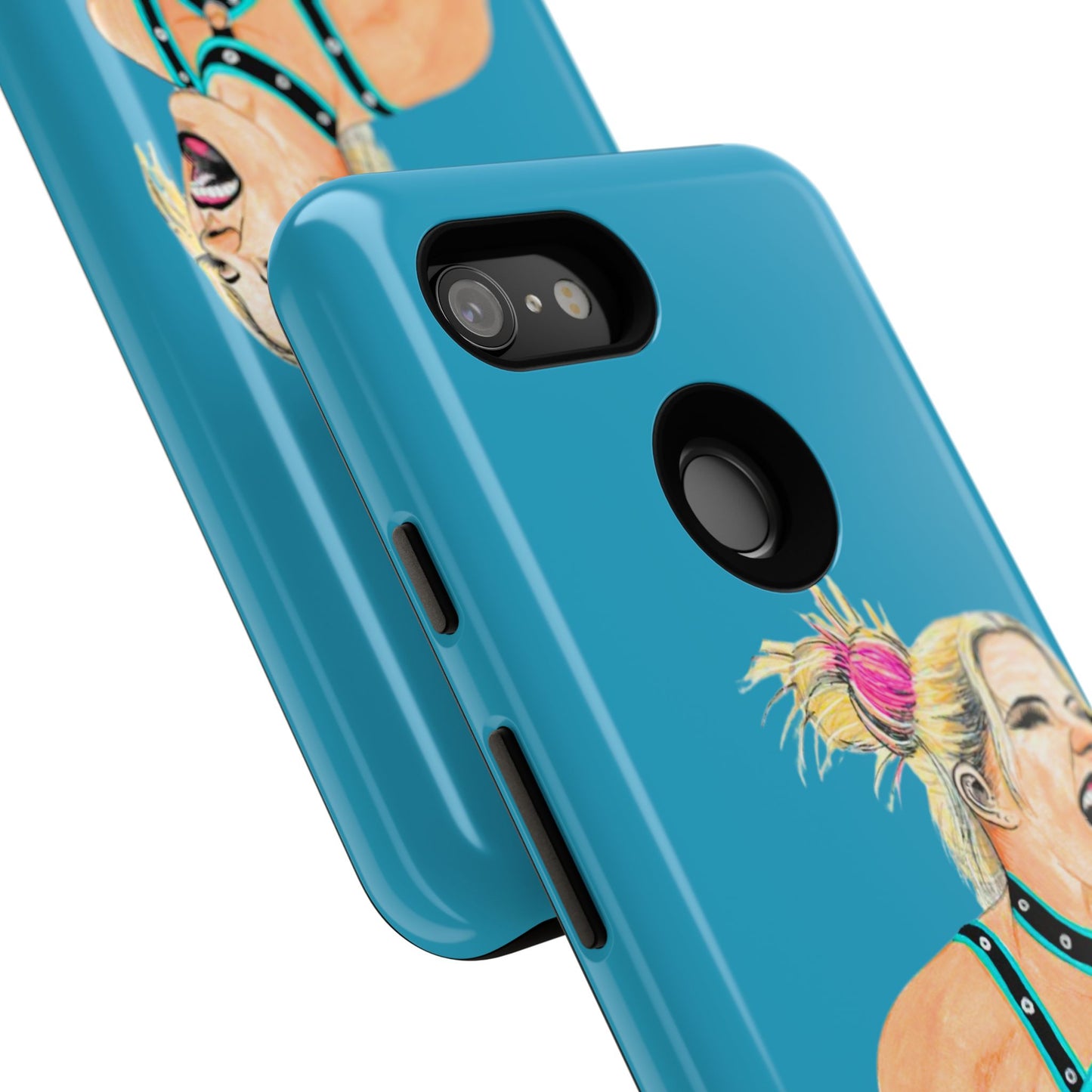 Wrestling Fanart Handyhülle – Female Power Design | Künstlerischer Schutz für dein Smartphone