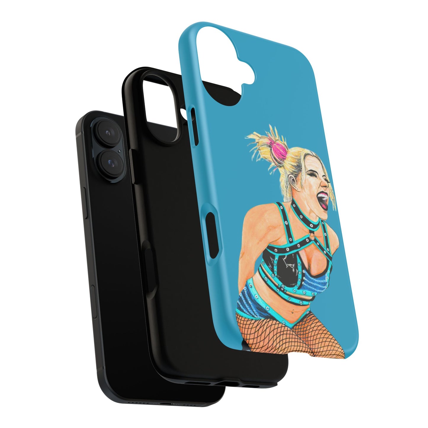 Wrestling Fanart Handyhülle – Female Power Design | Künstlerischer Schutz für dein Smartphone