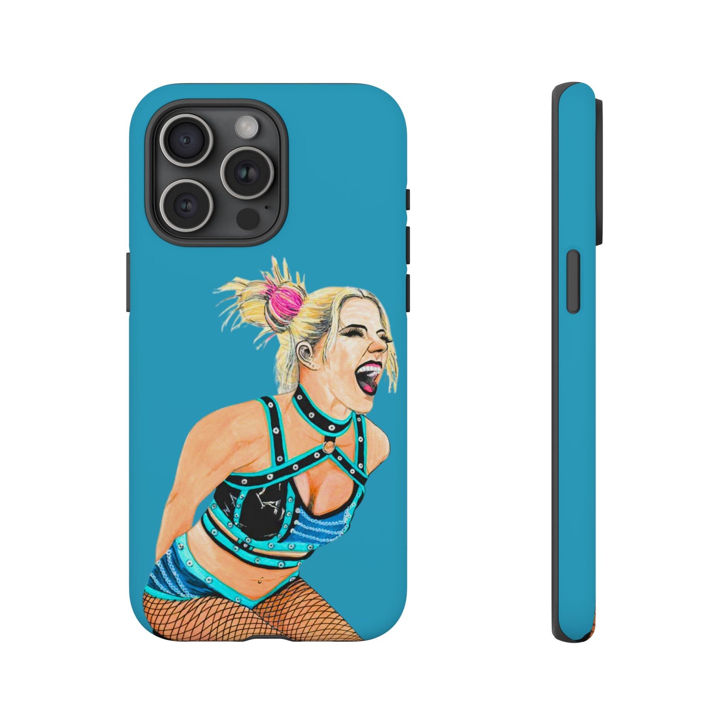Wrestling Fanart Handyhülle – Female Power Design | Künstlerischer Schutz für dein Smartphone