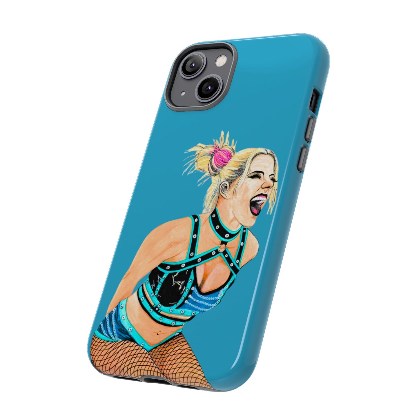 Wrestling Fanart Handyhülle – Female Power Design | Künstlerischer Schutz für dein Smartphone
