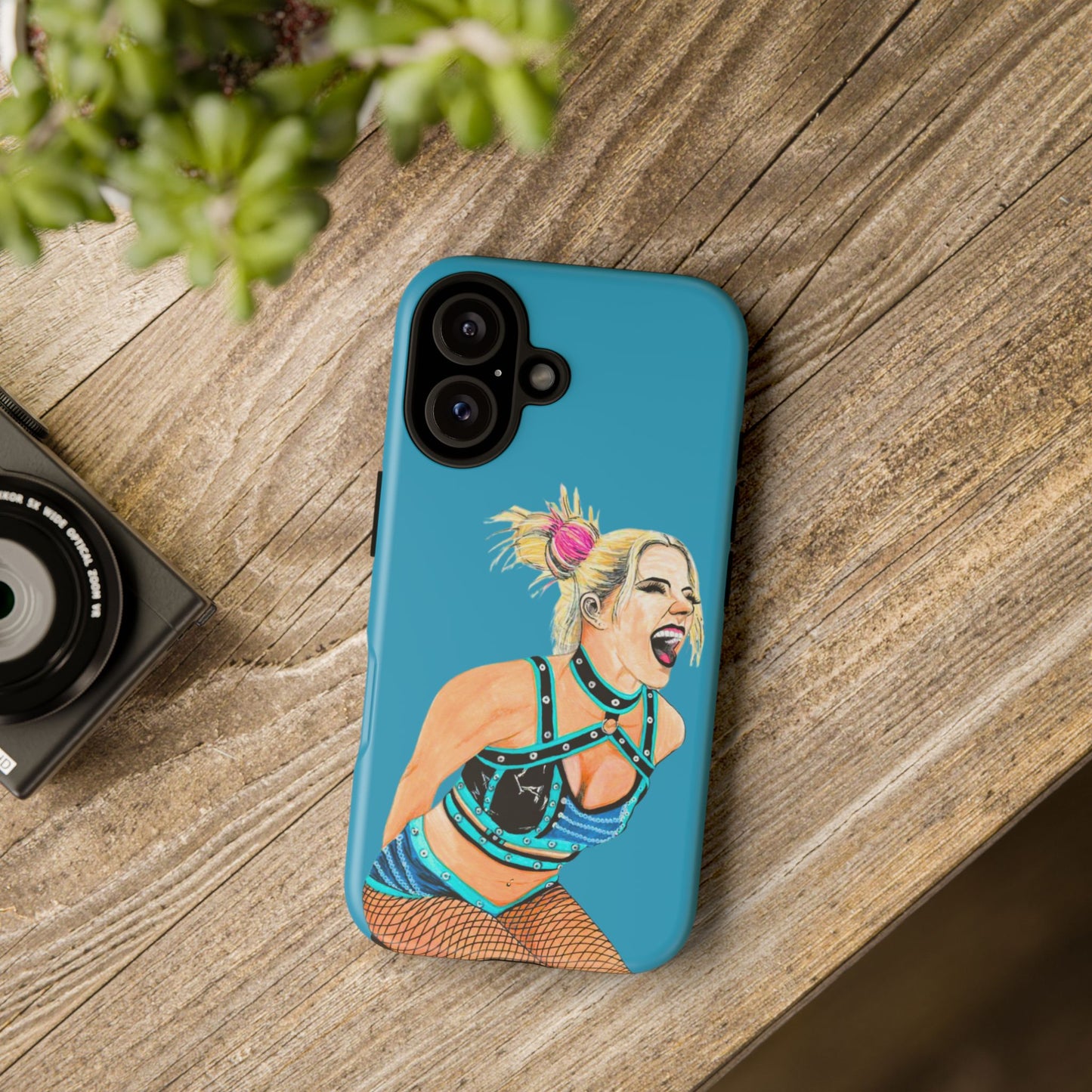 Wrestling Fanart Handyhülle – Female Power Design | Künstlerischer Schutz für dein Smartphone