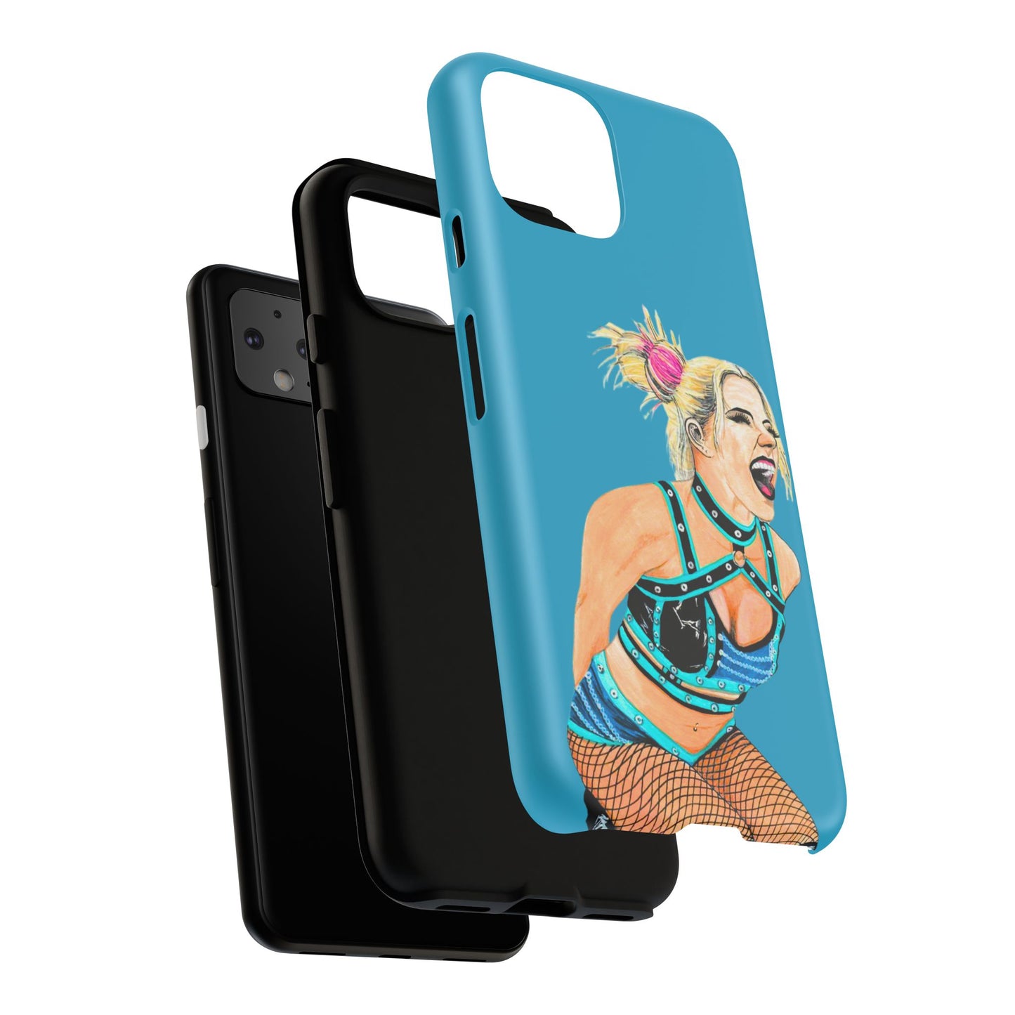 Wrestling Fanart Handyhülle – Female Power Design | Künstlerischer Schutz für dein Smartphone