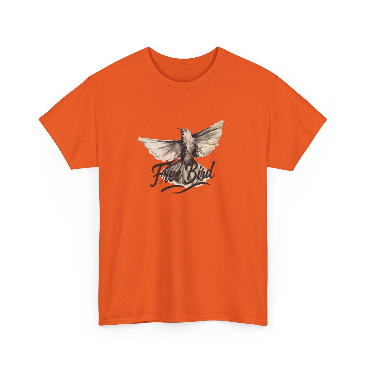 Unisex T-Shirt „Free Bird Sparrow“ – Künstlerisches Vogelmotiv in Wasserfarben