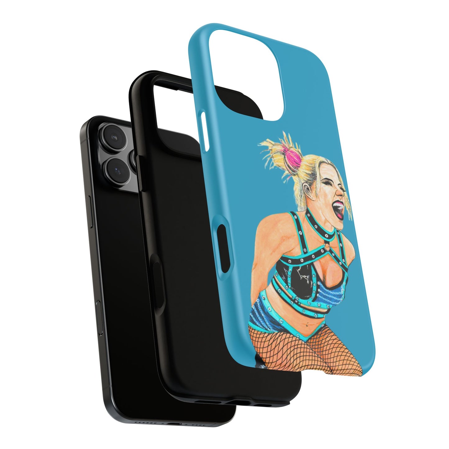 Wrestling Fanart Handyhülle – Female Power Design | Künstlerischer Schutz für dein Smartphone