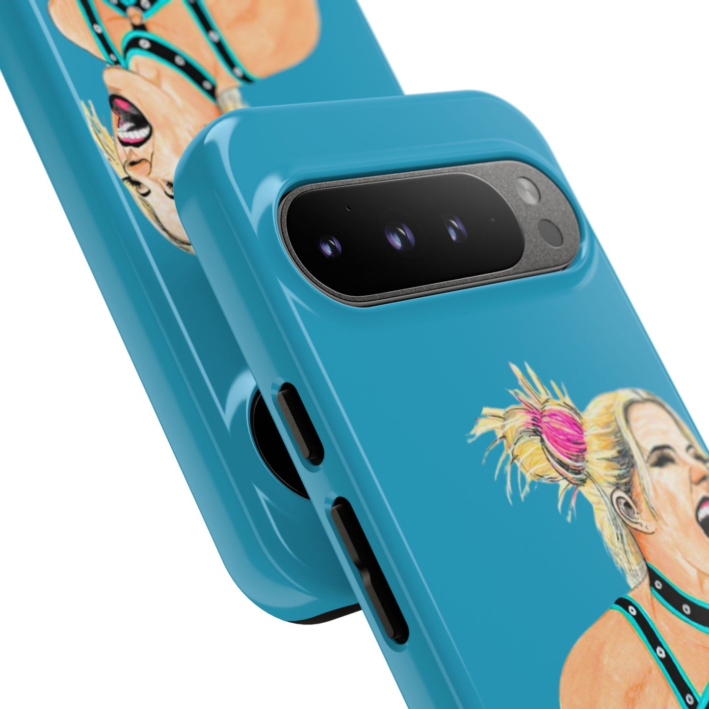 Wrestling Fanart Handyhülle – Female Power Design | Künstlerischer Schutz für dein Smartphone
