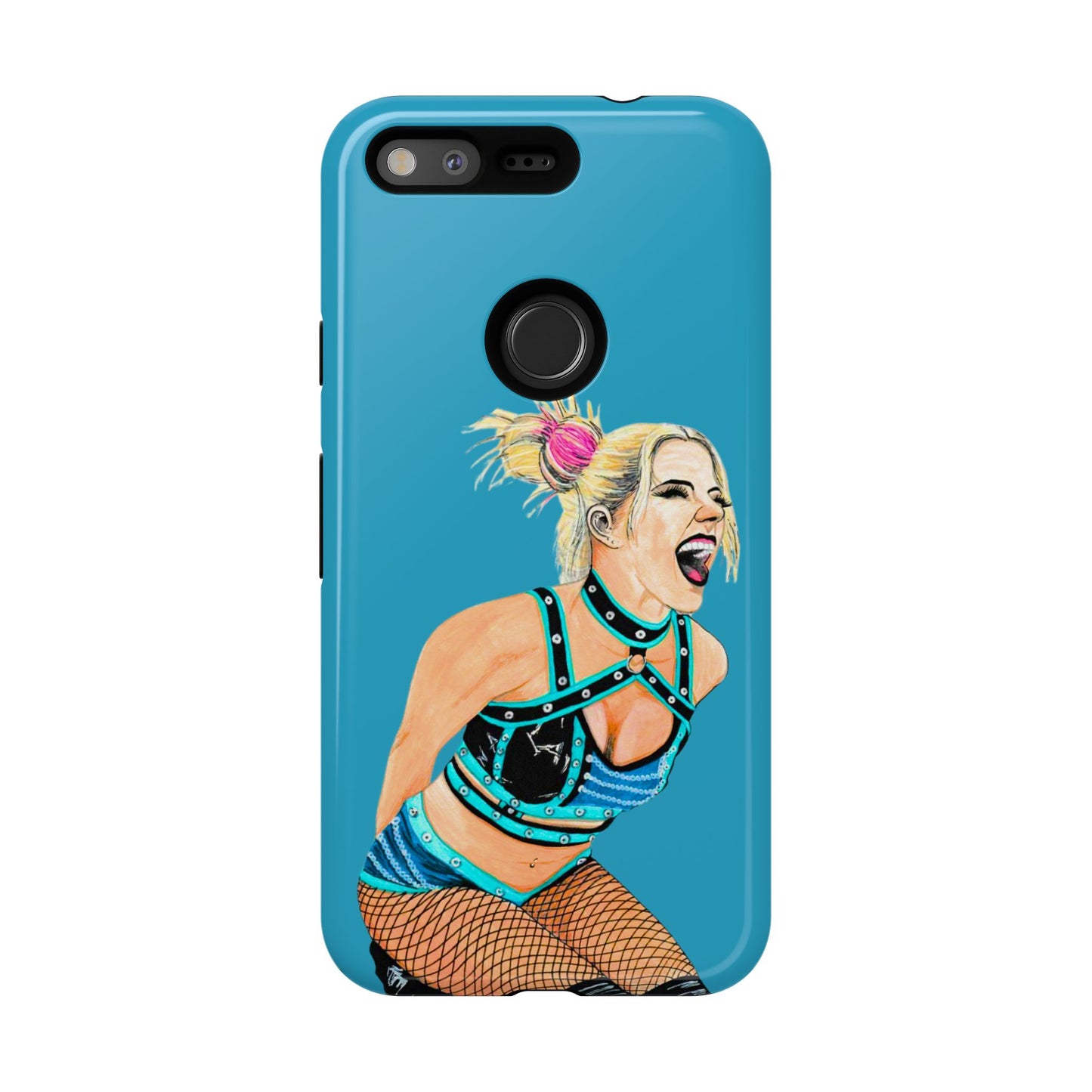 Wrestling Fanart Handyhülle – Female Power Design | Künstlerischer Schutz für dein Smartphone
