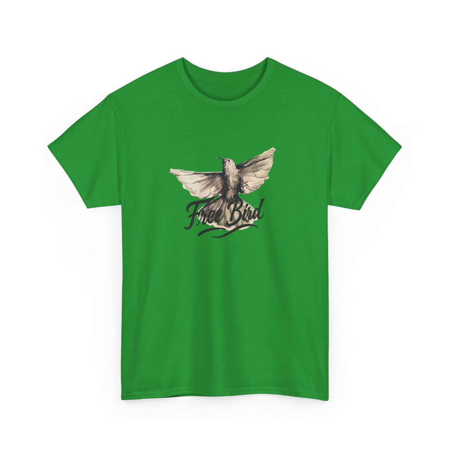 Unisex T-Shirt „Free Bird Sparrow“ – Künstlerisches Vogelmotiv in Wasserfarben
