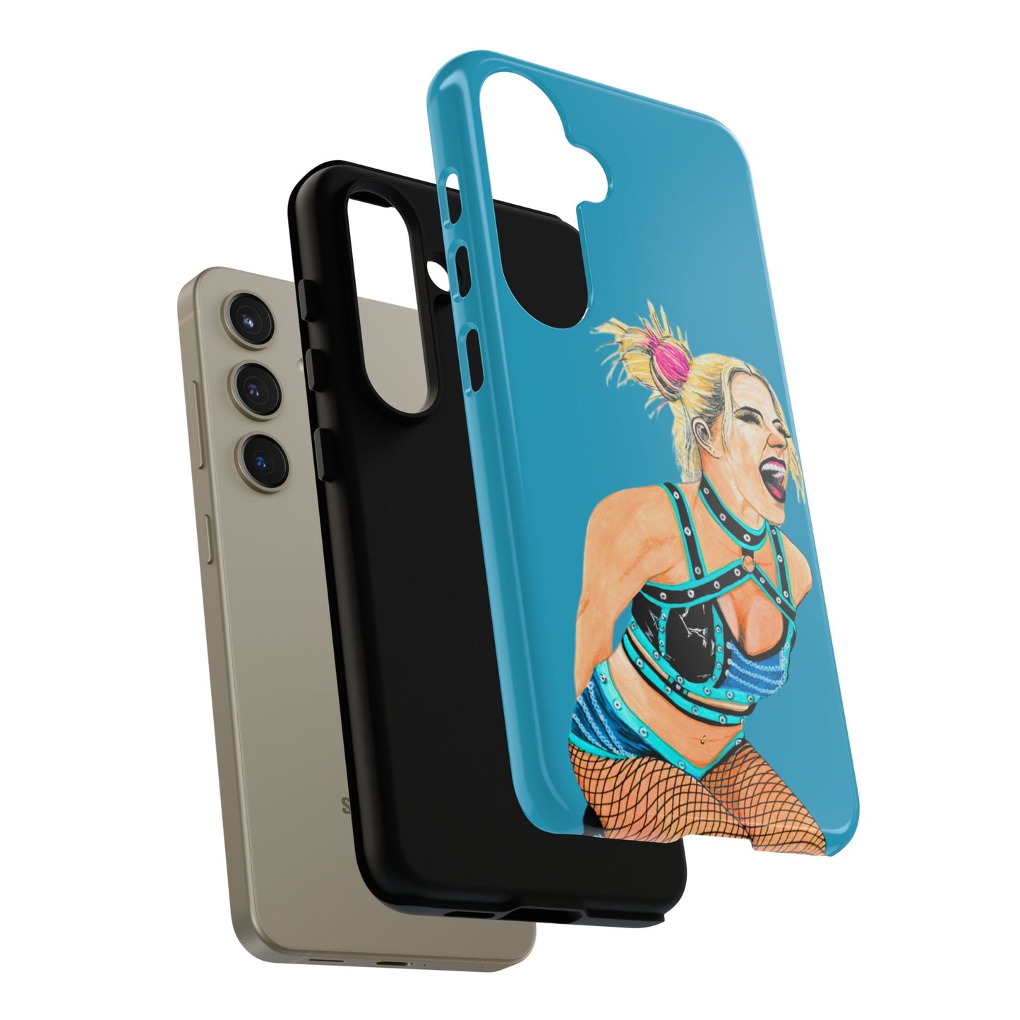 Wrestling Fanart Handyhülle – Female Power Design | Künstlerischer Schutz für dein Smartphone