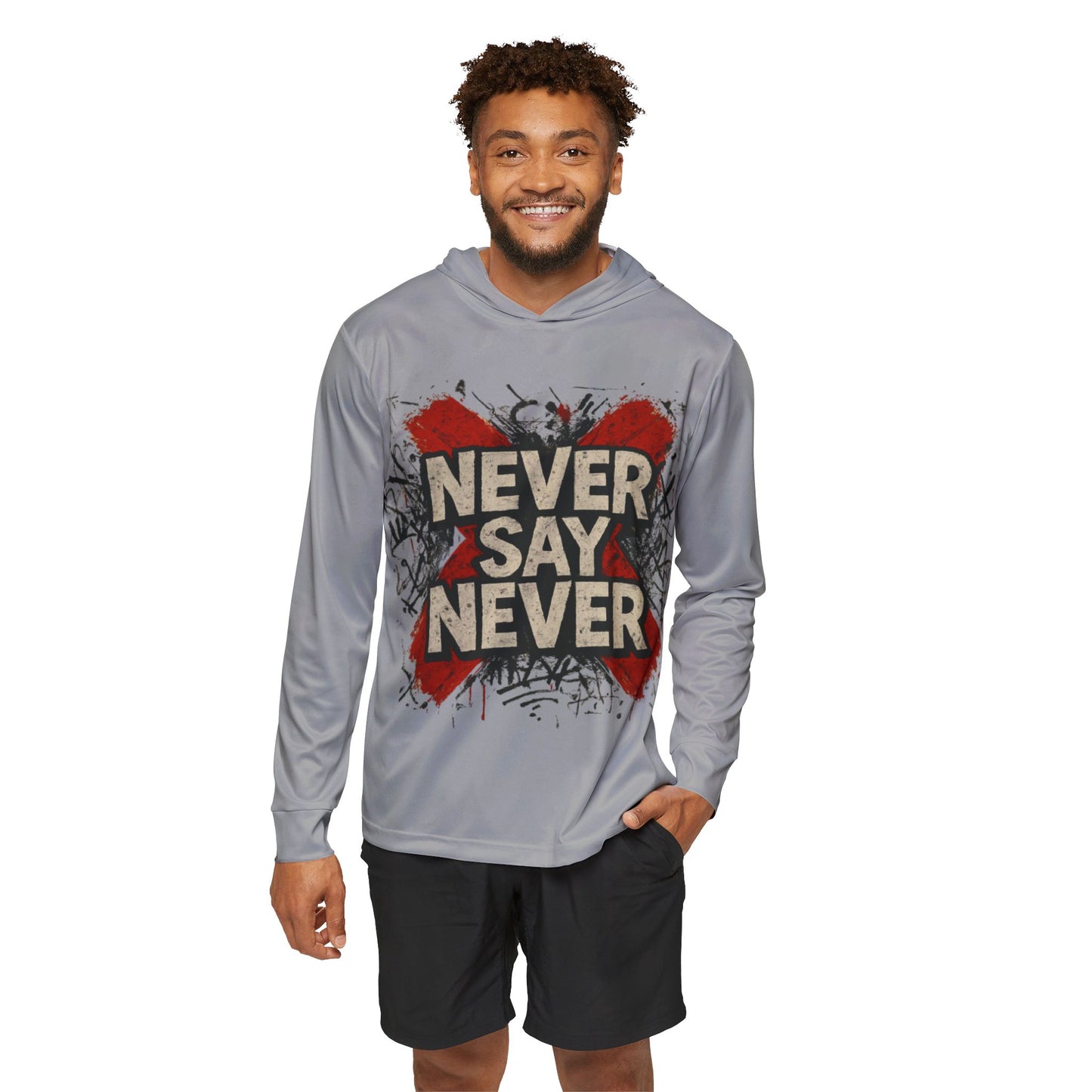 Never Say Never – Sport Hoodie für Herren | Motivation, Fitness & Athleisure Style