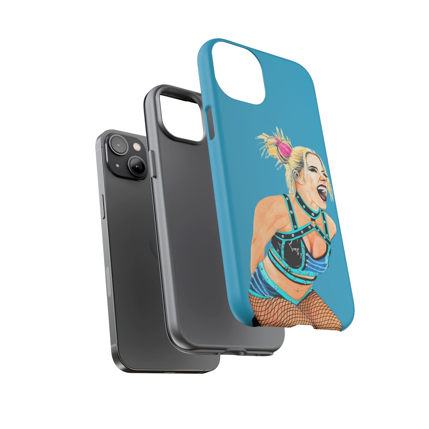 Wrestling Fanart Handyhülle – Female Power Design | Künstlerischer Schutz für dein Smartphone