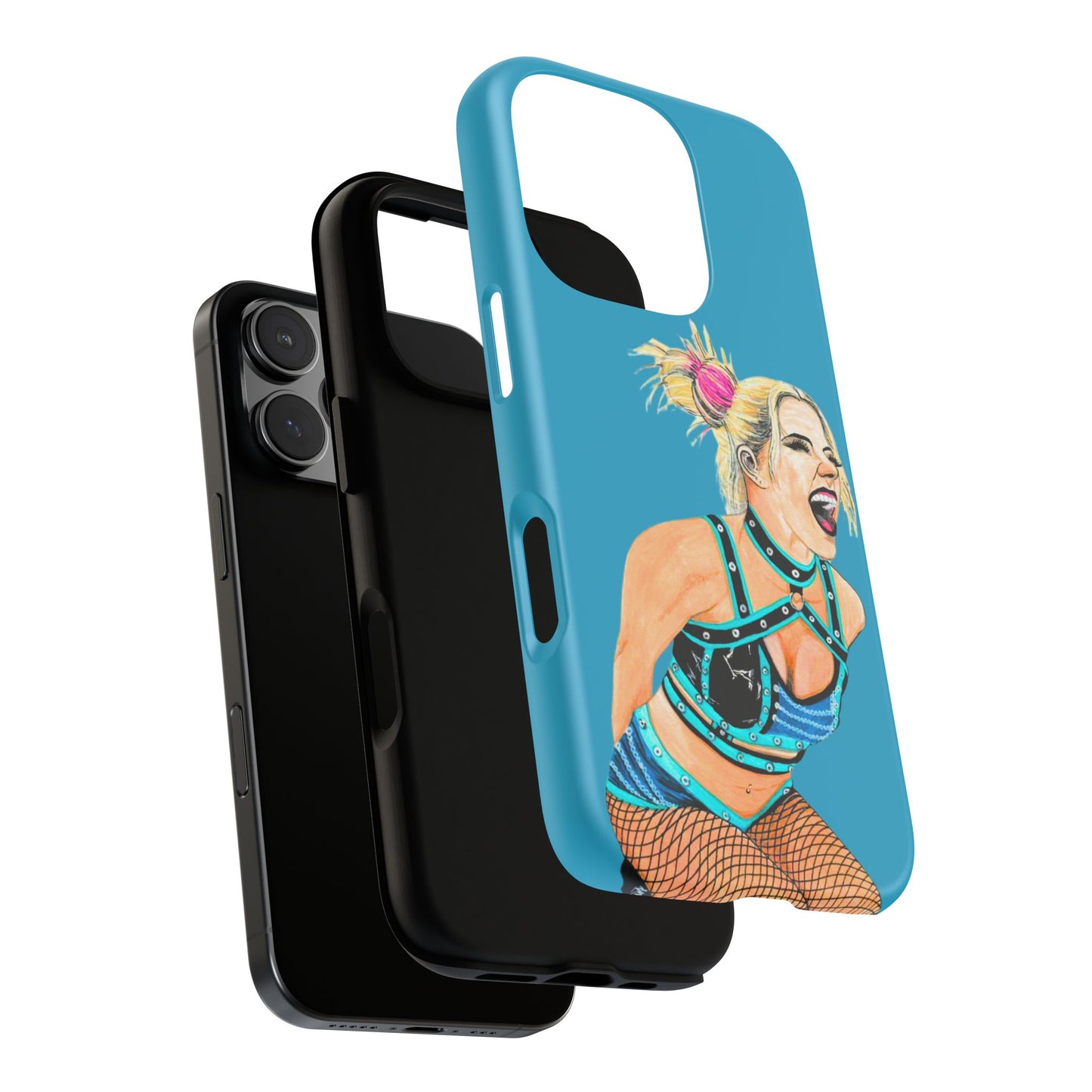 Wrestling Fanart Handyhülle – Female Power Design | Künstlerischer Schutz für dein Smartphone