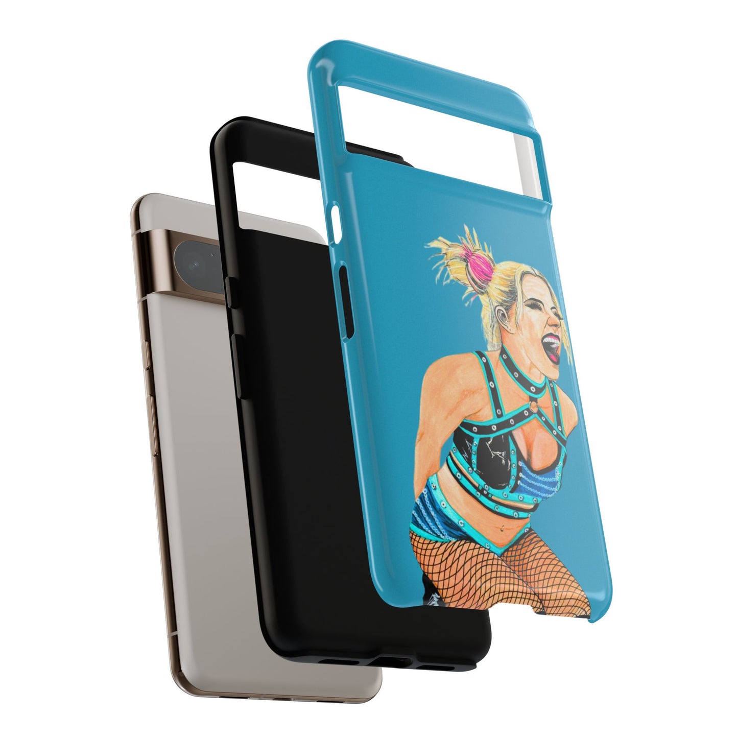 Wrestling Fanart Handyhülle – Female Power Design | Künstlerischer Schutz für dein Smartphone
