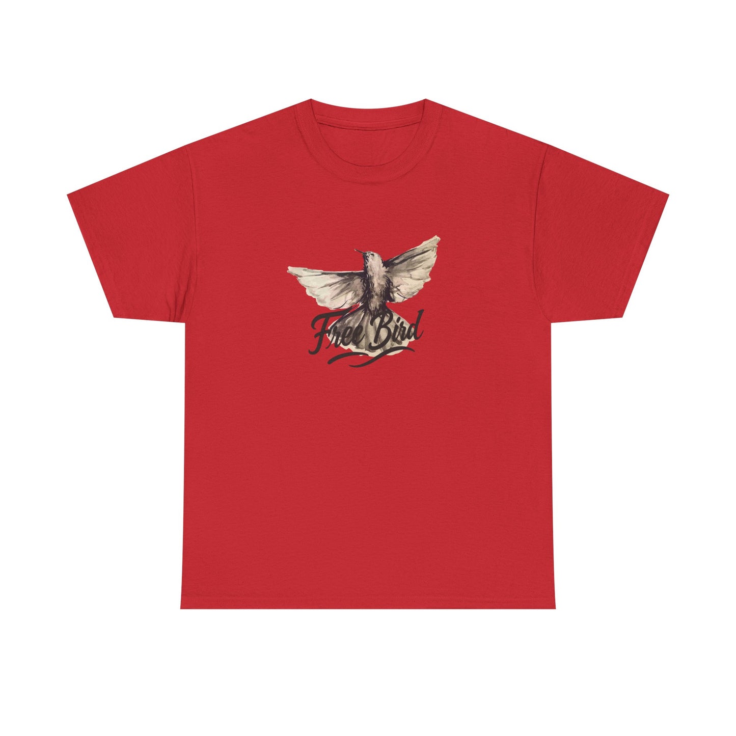 Unisex T-Shirt „Free Bird Sparrow“ – Künstlerisches Vogelmotiv in Wasserfarben