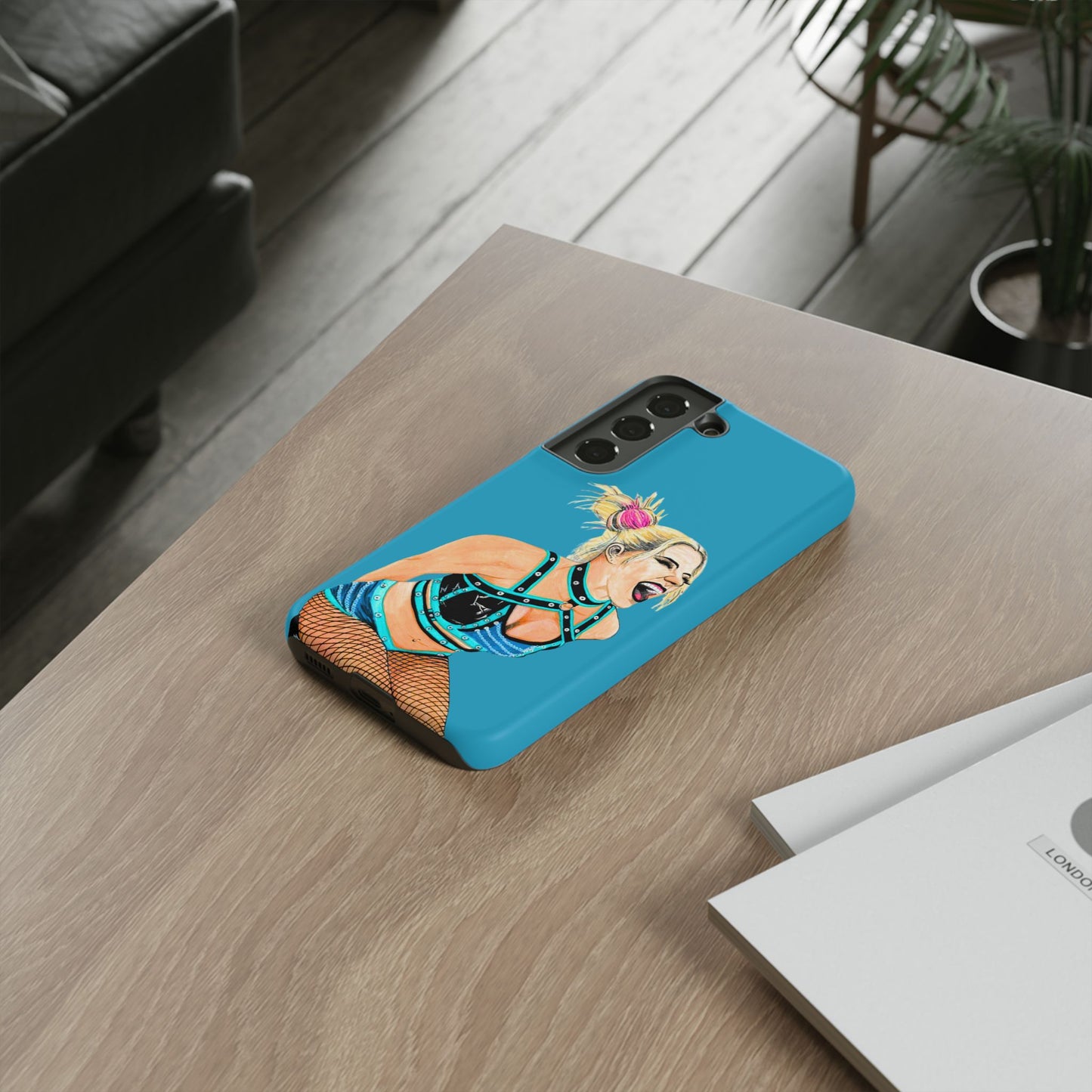 Wrestling Fanart Handyhülle – Female Power Design | Künstlerischer Schutz für dein Smartphone