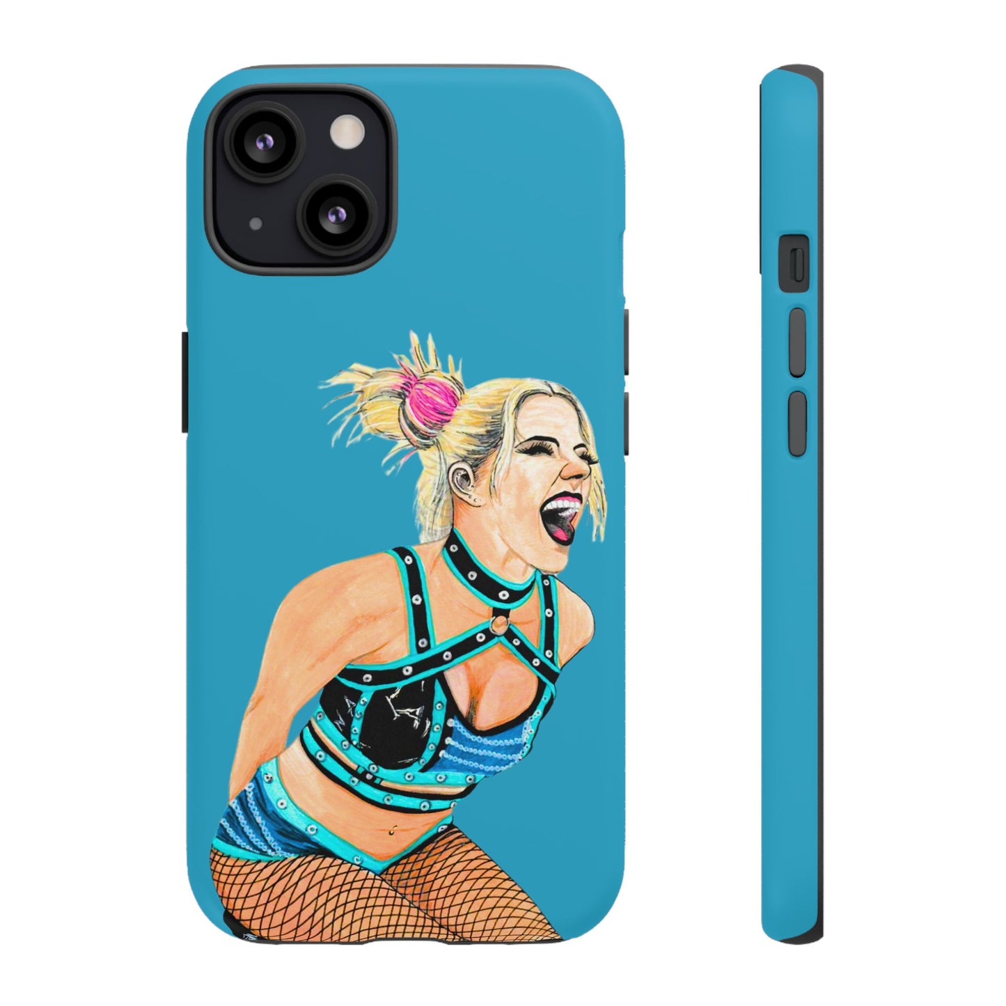 Wrestling Fanart Handyhülle – Female Power Design | Künstlerischer Schutz für dein Smartphone