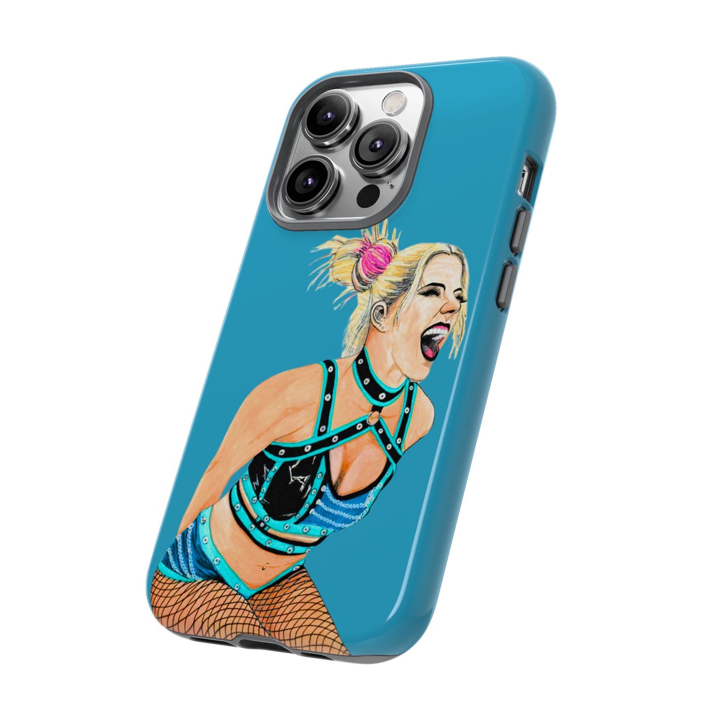 Wrestling Fanart Handyhülle – Female Power Design | Künstlerischer Schutz für dein Smartphone