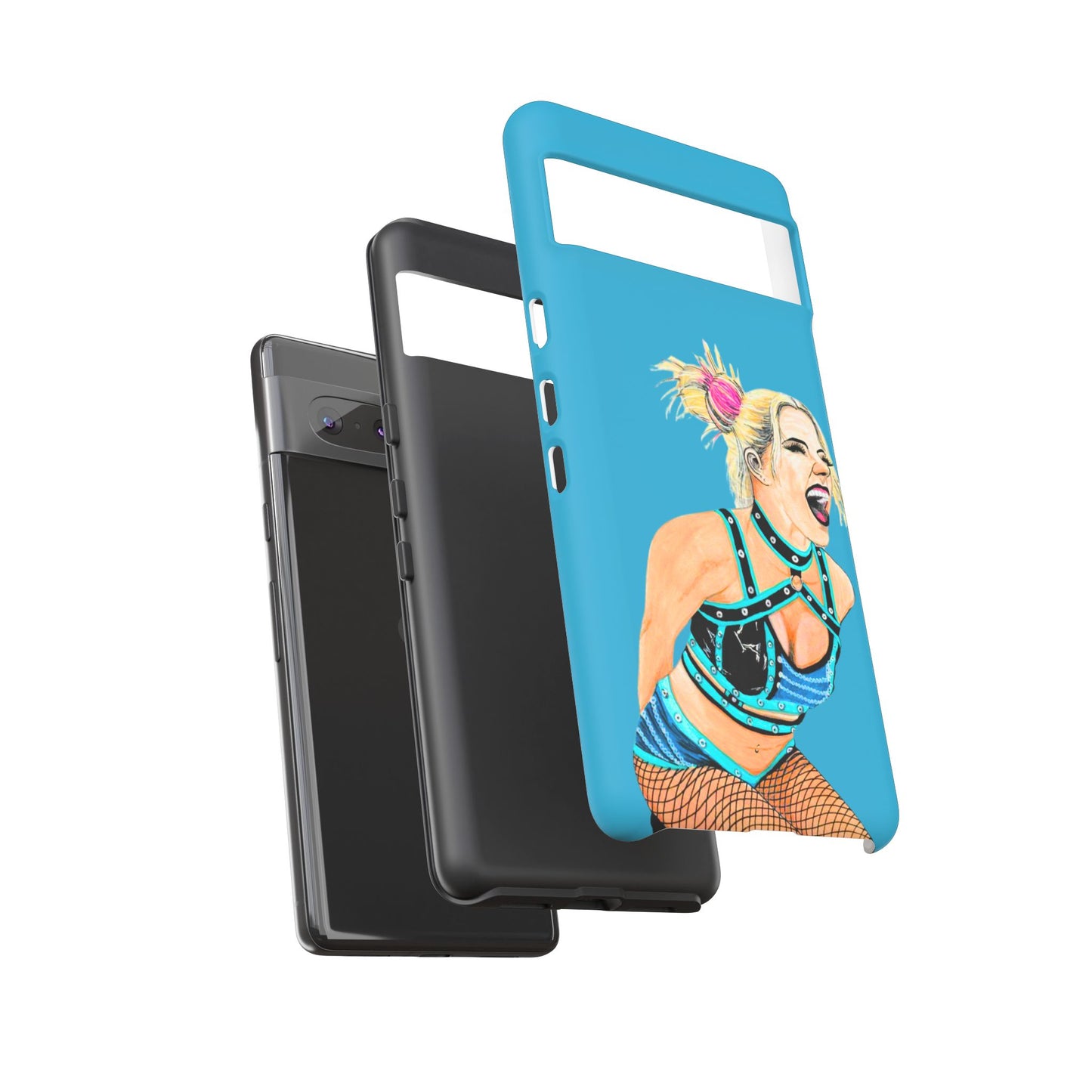 Wrestling Fanart Handyhülle – Female Power Design | Künstlerischer Schutz für dein Smartphone