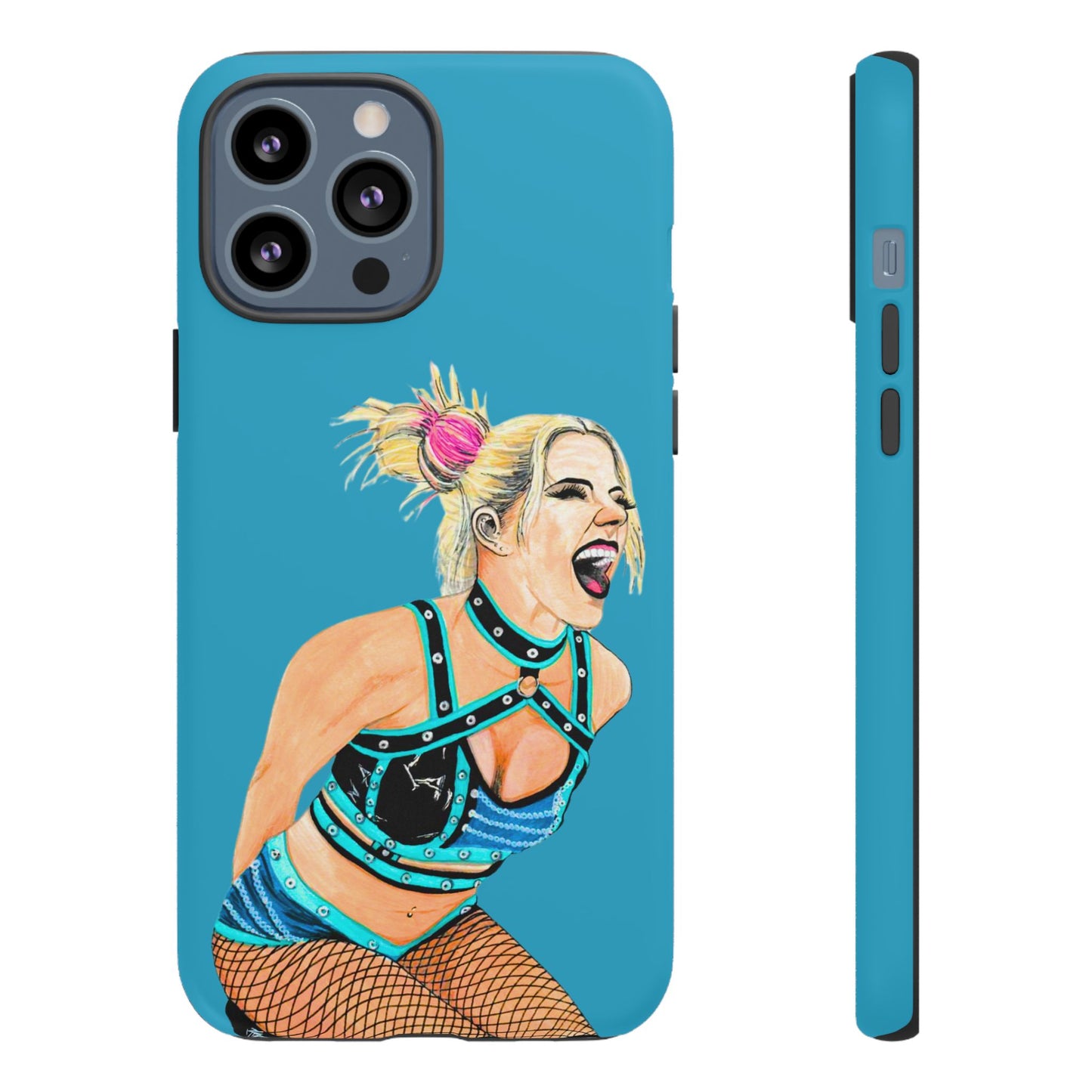 Wrestling Fanart Handyhülle – Female Power Design | Künstlerischer Schutz für dein Smartphone