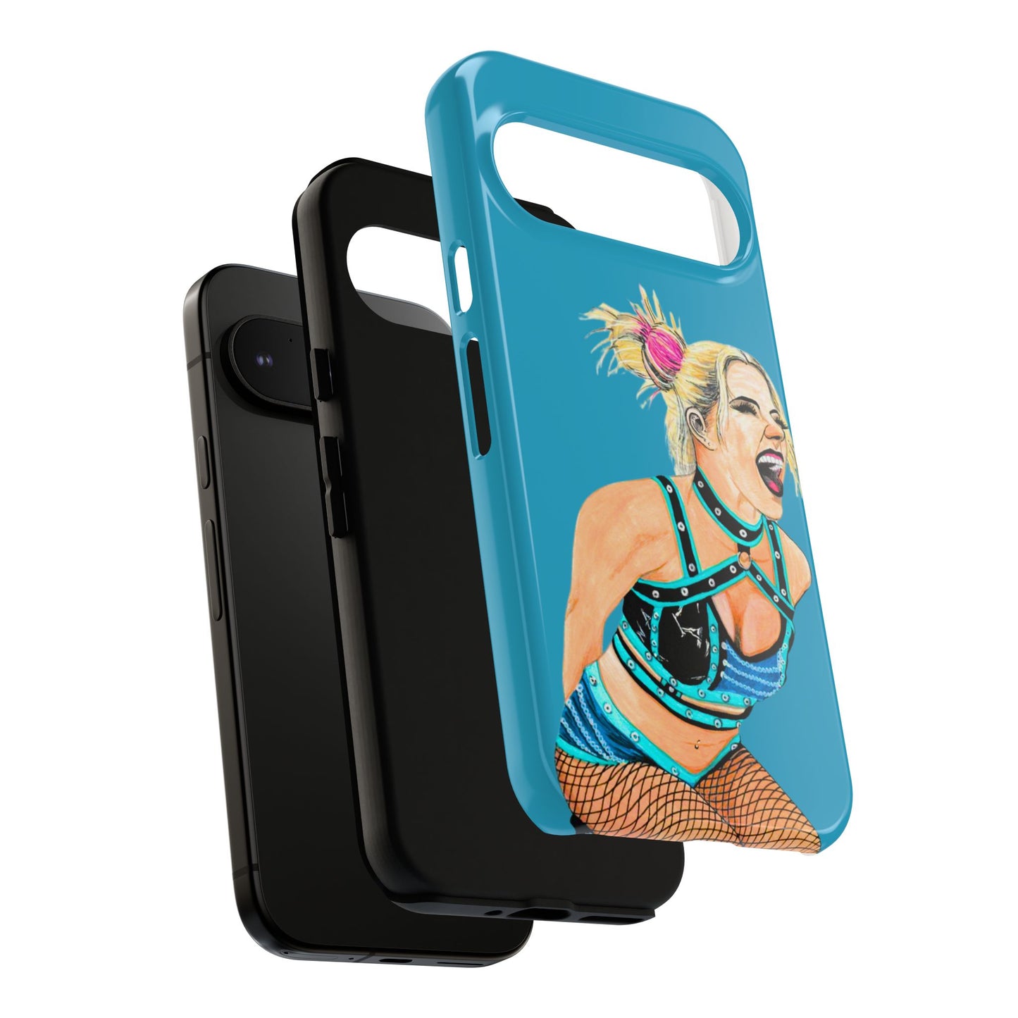 Wrestling Fanart Handyhülle – Female Power Design | Künstlerischer Schutz für dein Smartphone