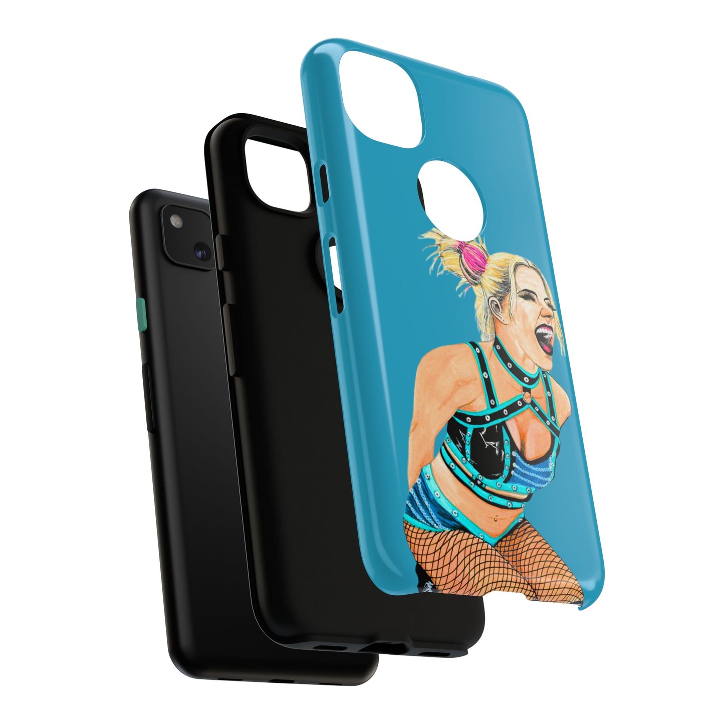 Wrestling Fanart Handyhülle – Female Power Design | Künstlerischer Schutz für dein Smartphone