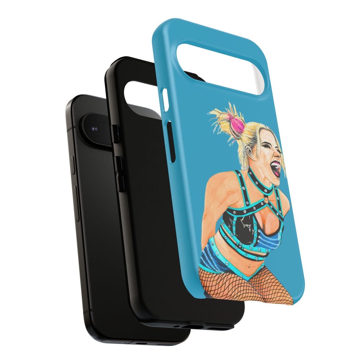 Wrestling Fanart Handyhülle – Female Power Design | Künstlerischer Schutz für dein Smartphone