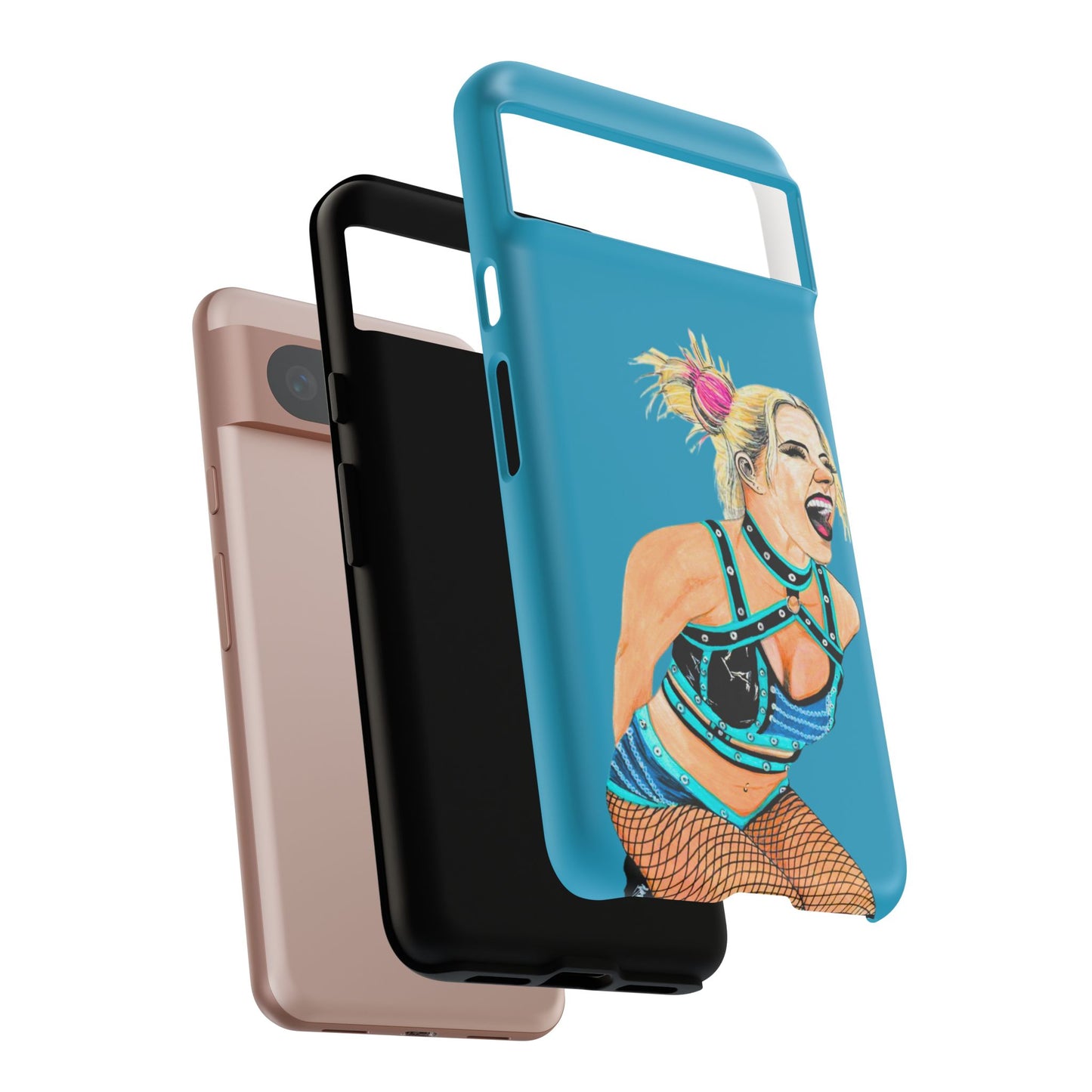 Wrestling Fanart Handyhülle – Female Power Design | Künstlerischer Schutz für dein Smartphone