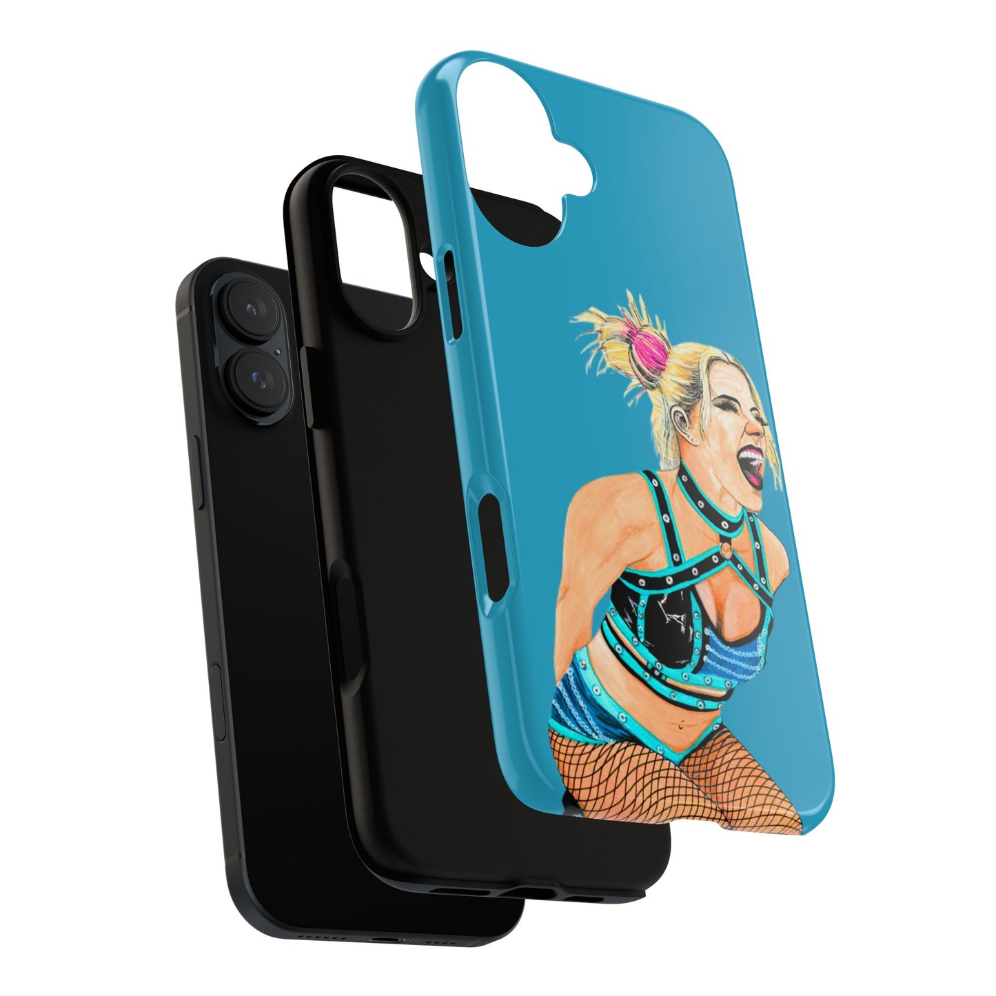 Wrestling Fanart Handyhülle – Female Power Design | Künstlerischer Schutz für dein Smartphone