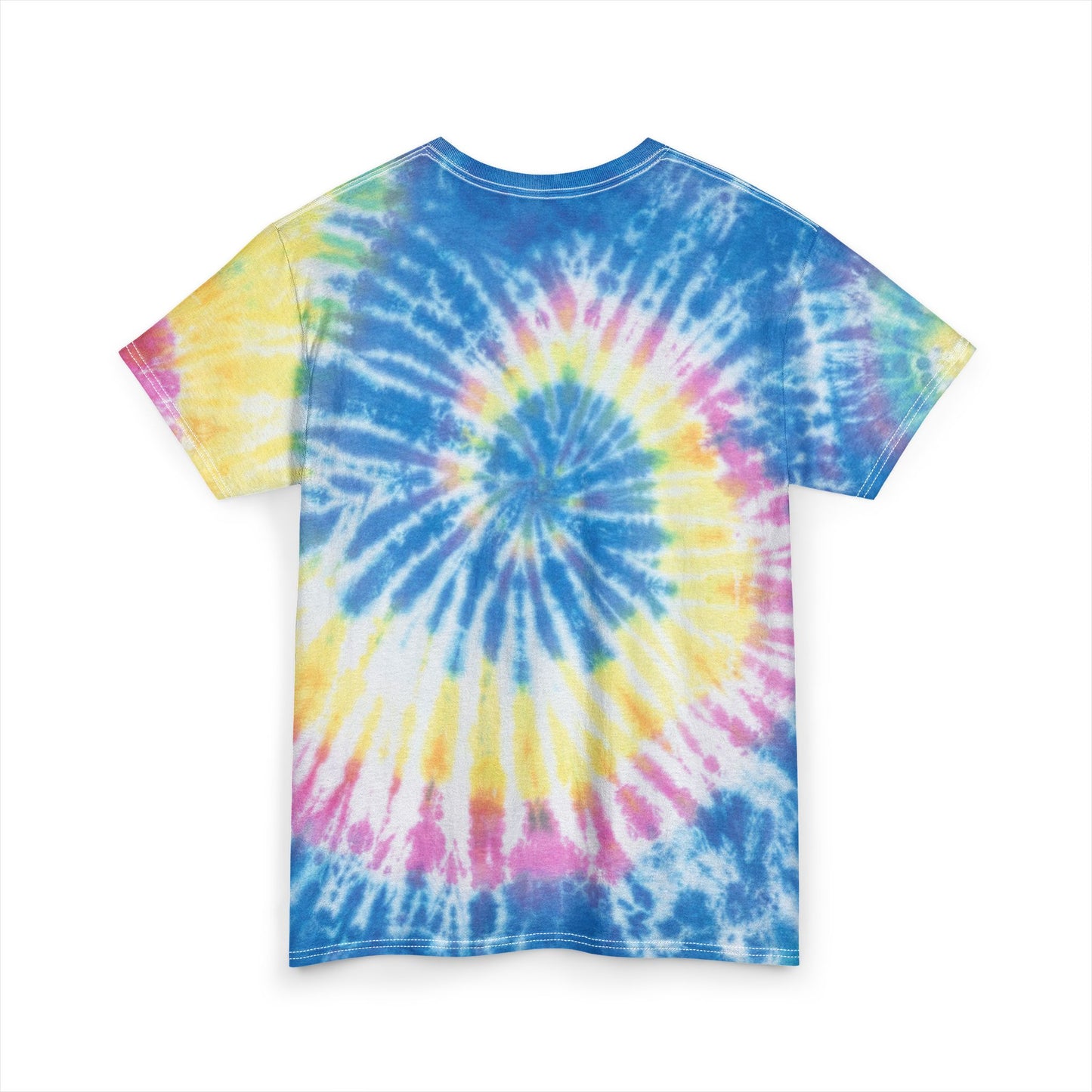 Unisex Tie-Dye T-Shirt „Free Bird Sparrow“ – Künstlerisches Wasserfarben-Vogelmotiv