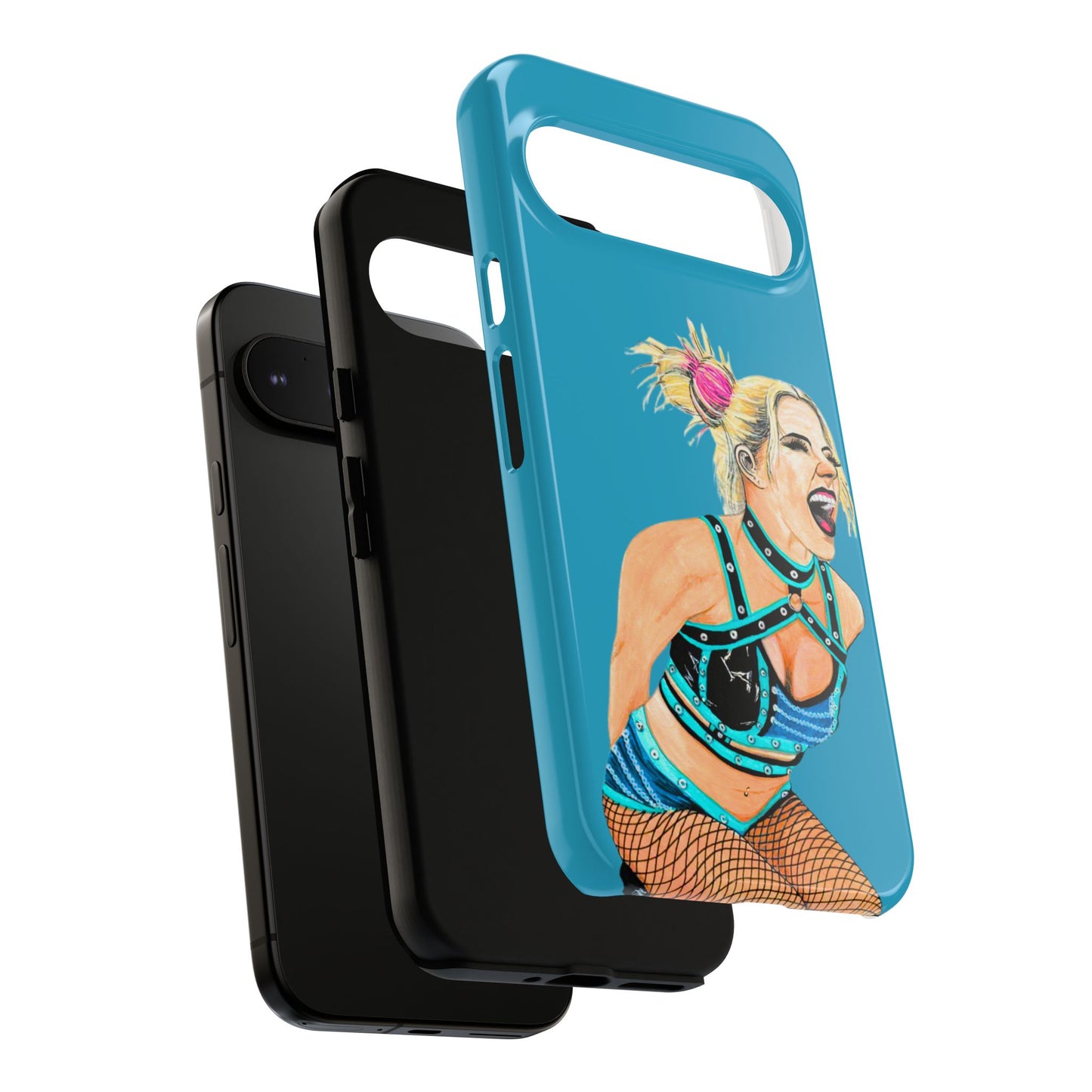 Wrestling Fanart Handyhülle – Female Power Design | Künstlerischer Schutz für dein Smartphone