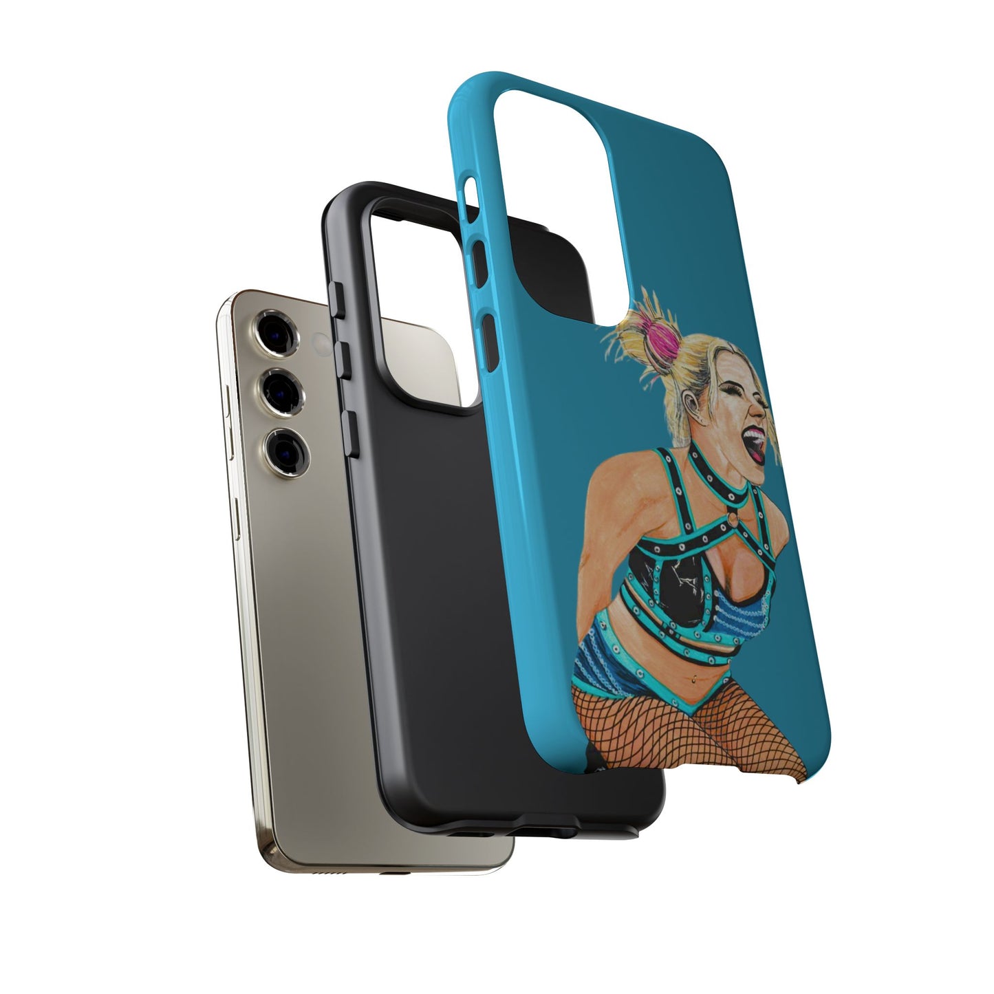 Wrestling Fanart Handyhülle – Female Power Design | Künstlerischer Schutz für dein Smartphone