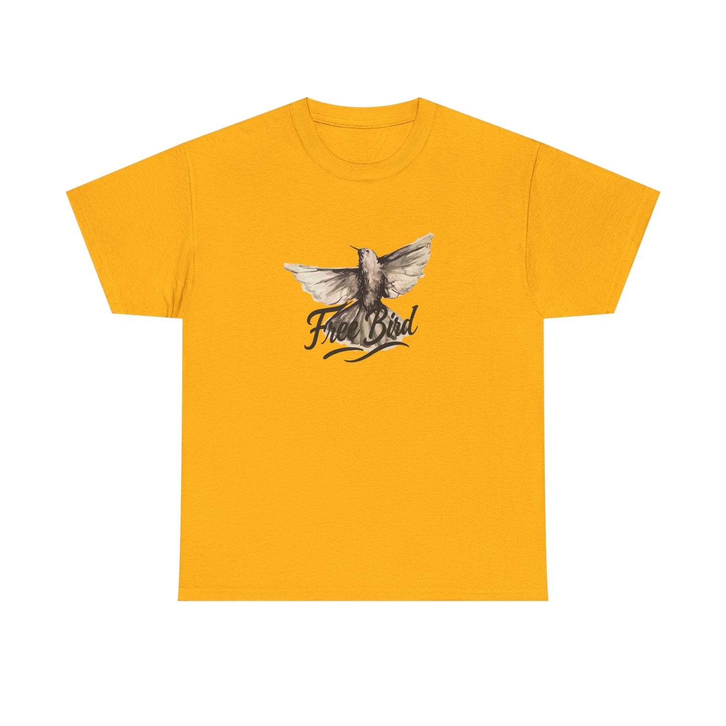 Unisex T-Shirt „Free Bird Sparrow“ – Künstlerisches Vogelmotiv in Wasserfarben