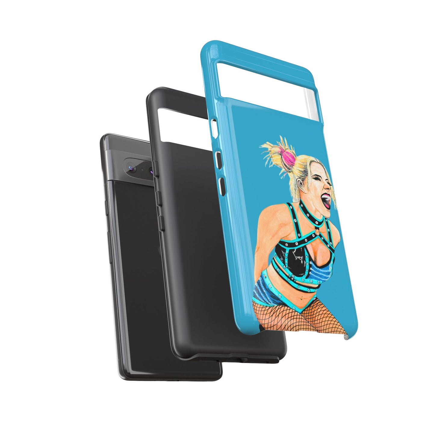 Wrestling Fanart Handyhülle – Female Power Design | Künstlerischer Schutz für dein Smartphone