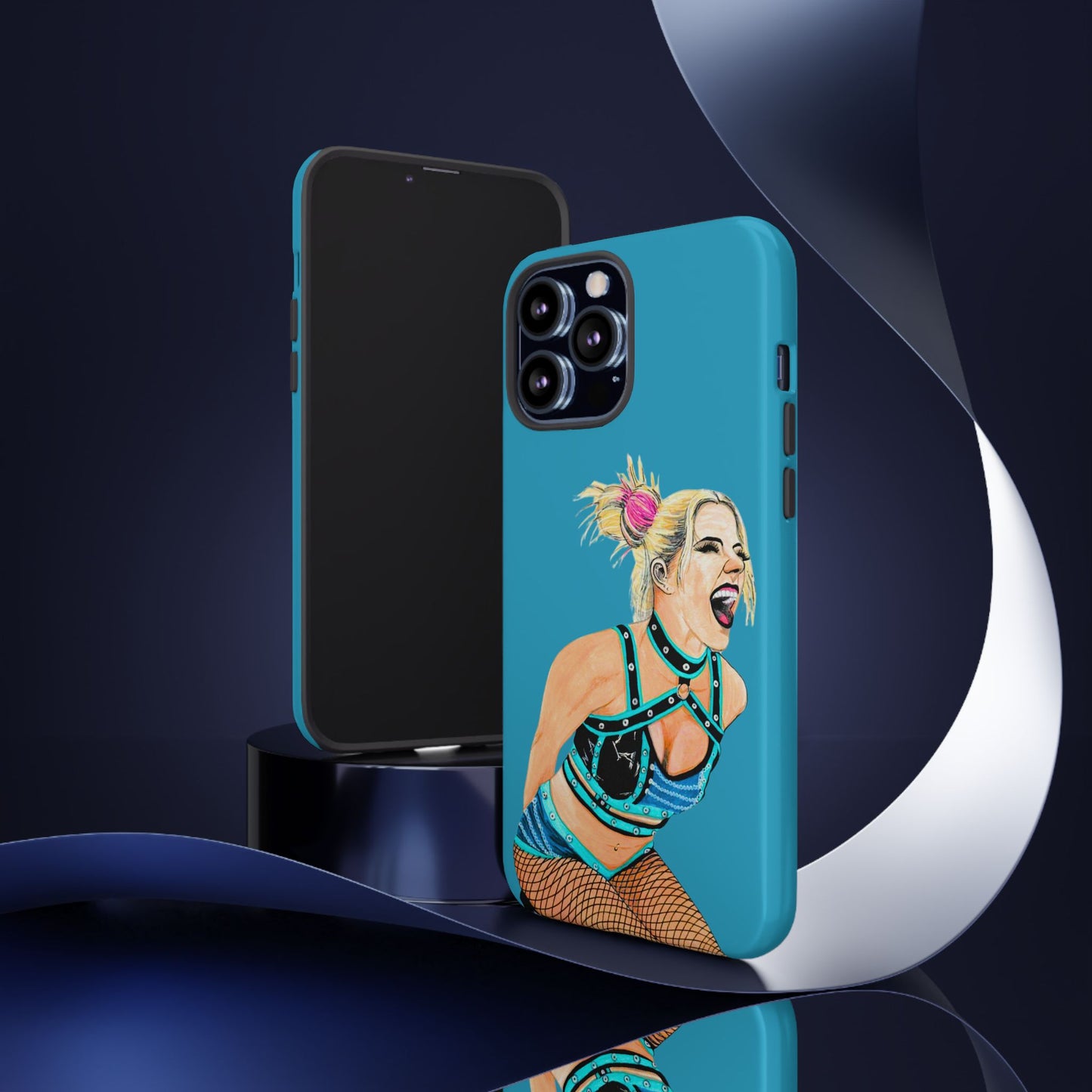 Wrestling Fanart Handyhülle – Female Power Design | Künstlerischer Schutz für dein Smartphone