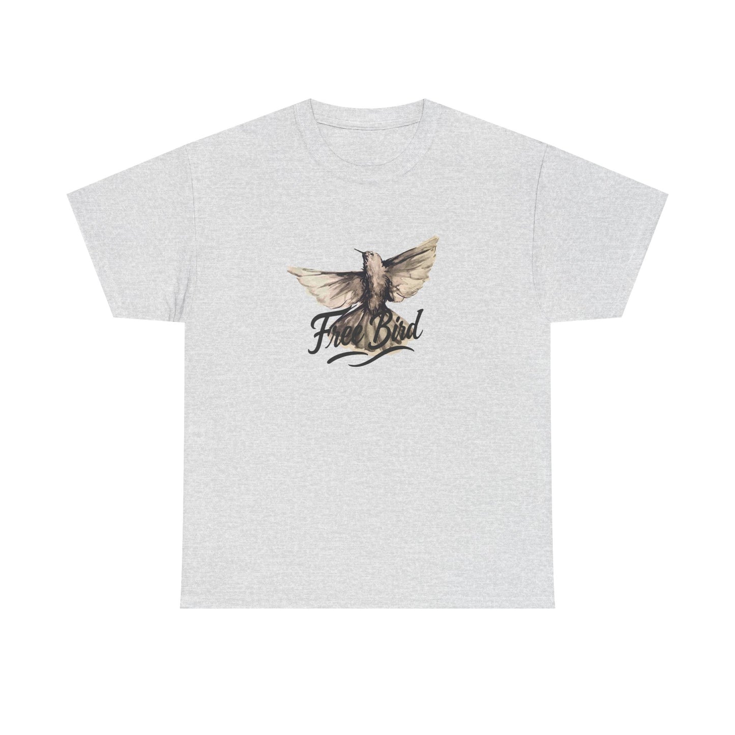 Unisex T-Shirt „Free Bird Sparrow“ – Künstlerisches Vogelmotiv in Wasserfarben