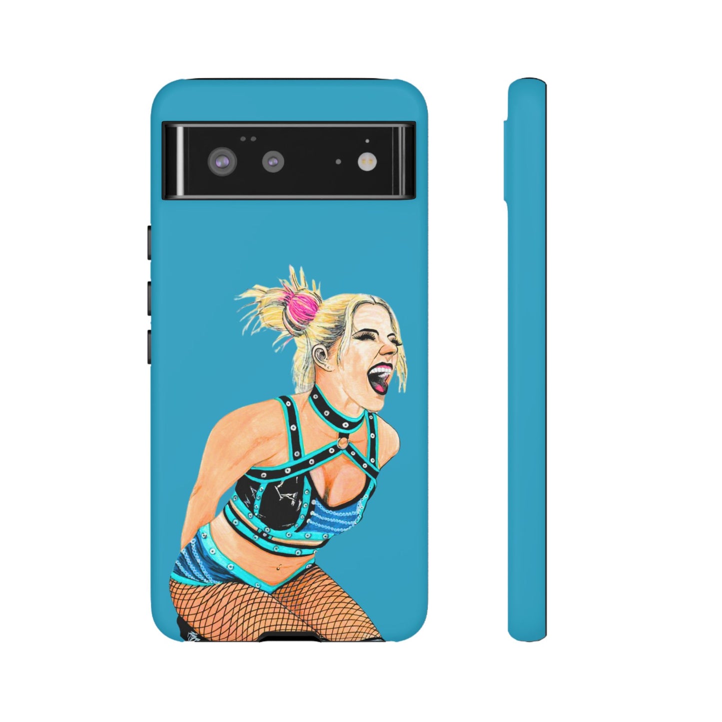 Wrestling Fanart Handyhülle – Female Power Design | Künstlerischer Schutz für dein Smartphone