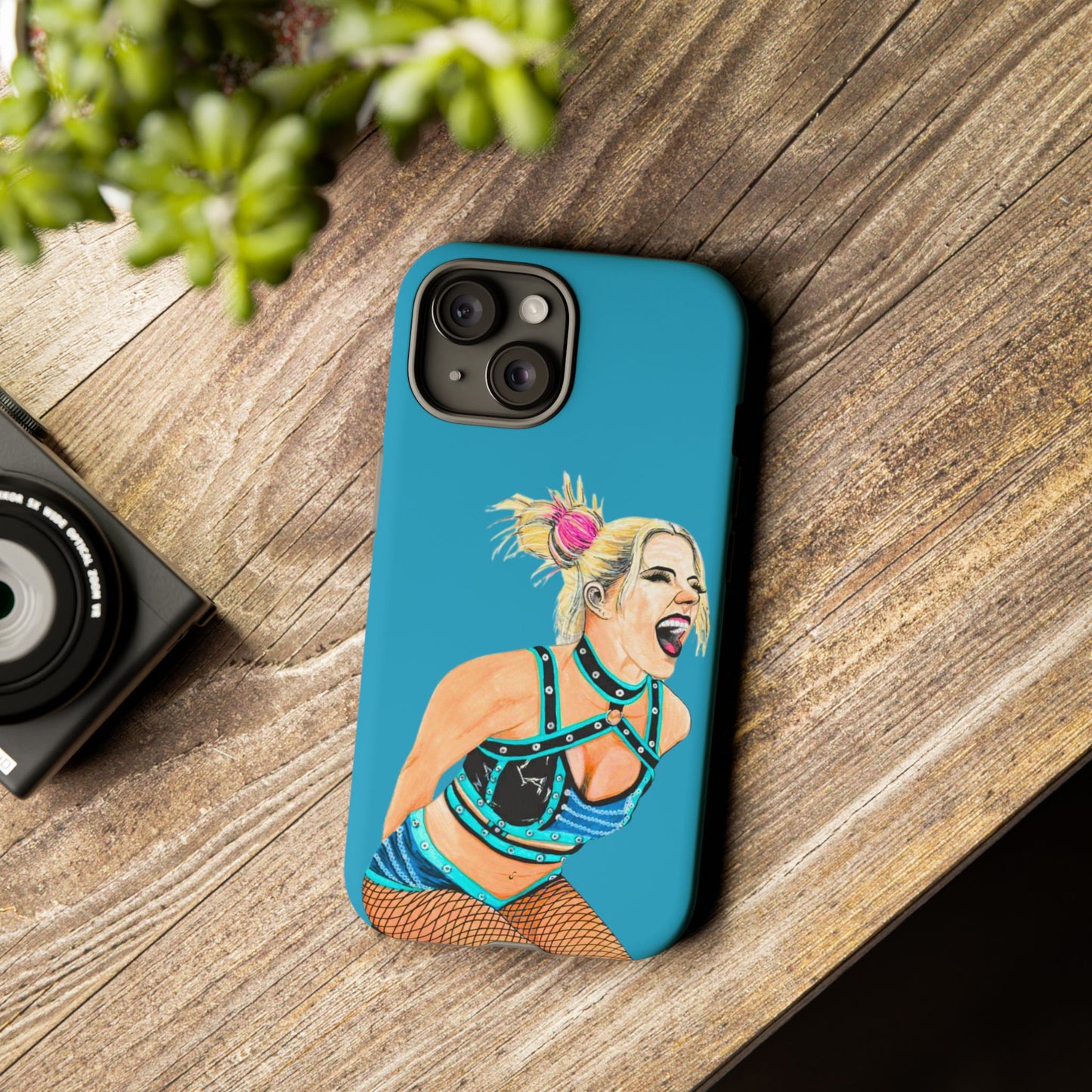 Wrestling Fanart Handyhülle – Female Power Design | Künstlerischer Schutz für dein Smartphone