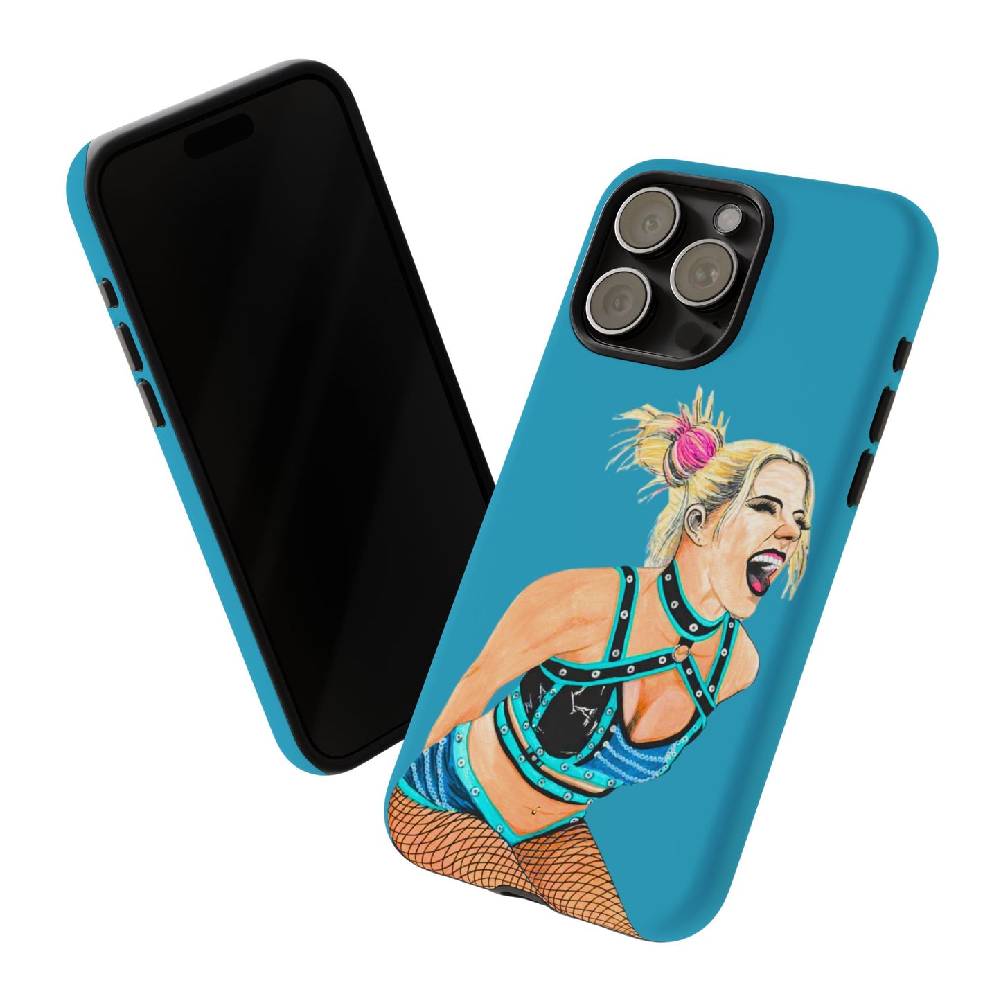 Wrestling Fanart Handyhülle – Female Power Design | Künstlerischer Schutz für dein Smartphone