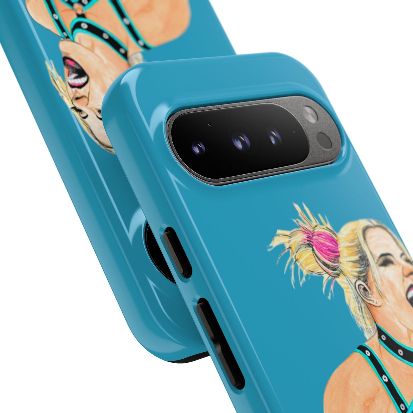 Wrestling Fanart Handyhülle – Female Power Design | Künstlerischer Schutz für dein Smartphone